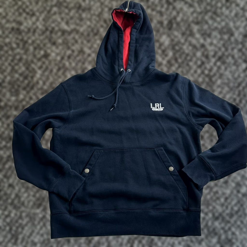 Ralph Lauren VINTAGE Lauren Ralph Lauren Hoodie Pullover Womens Small Blue Hooded Casual Winter Spring Fall Activewear Size S / US 4 / IT 40 - 1 Thumbnail