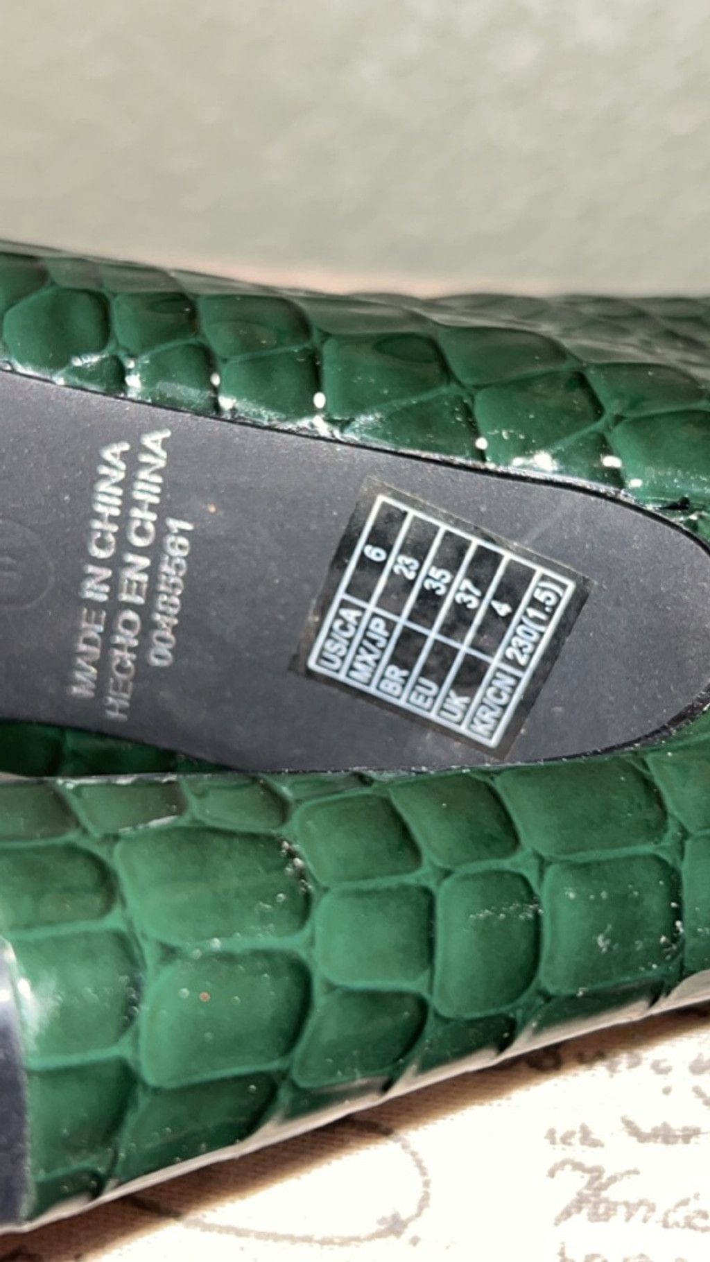 Forever 21 Women's Forever 21 Green Croc Embossed Heeled Boots Size 6 Size US 6 / IT 36 - 4 Thumbnail