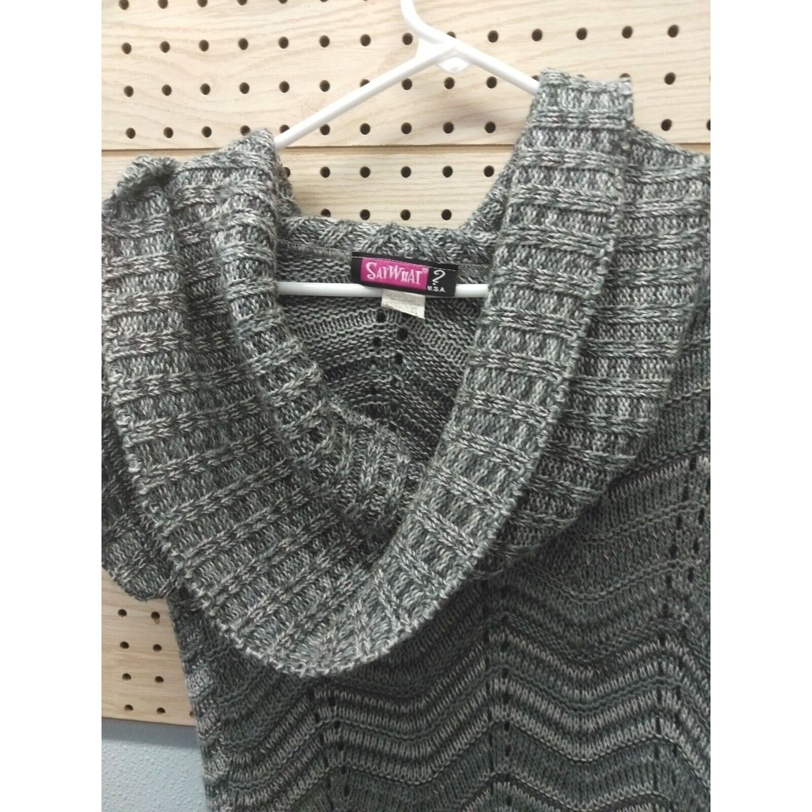 Other Say What? Short Sleeve Knitted Shirt Lightweight Size Medium Size M / US 6-8 / IT 42-44 - 5 Thumbnail