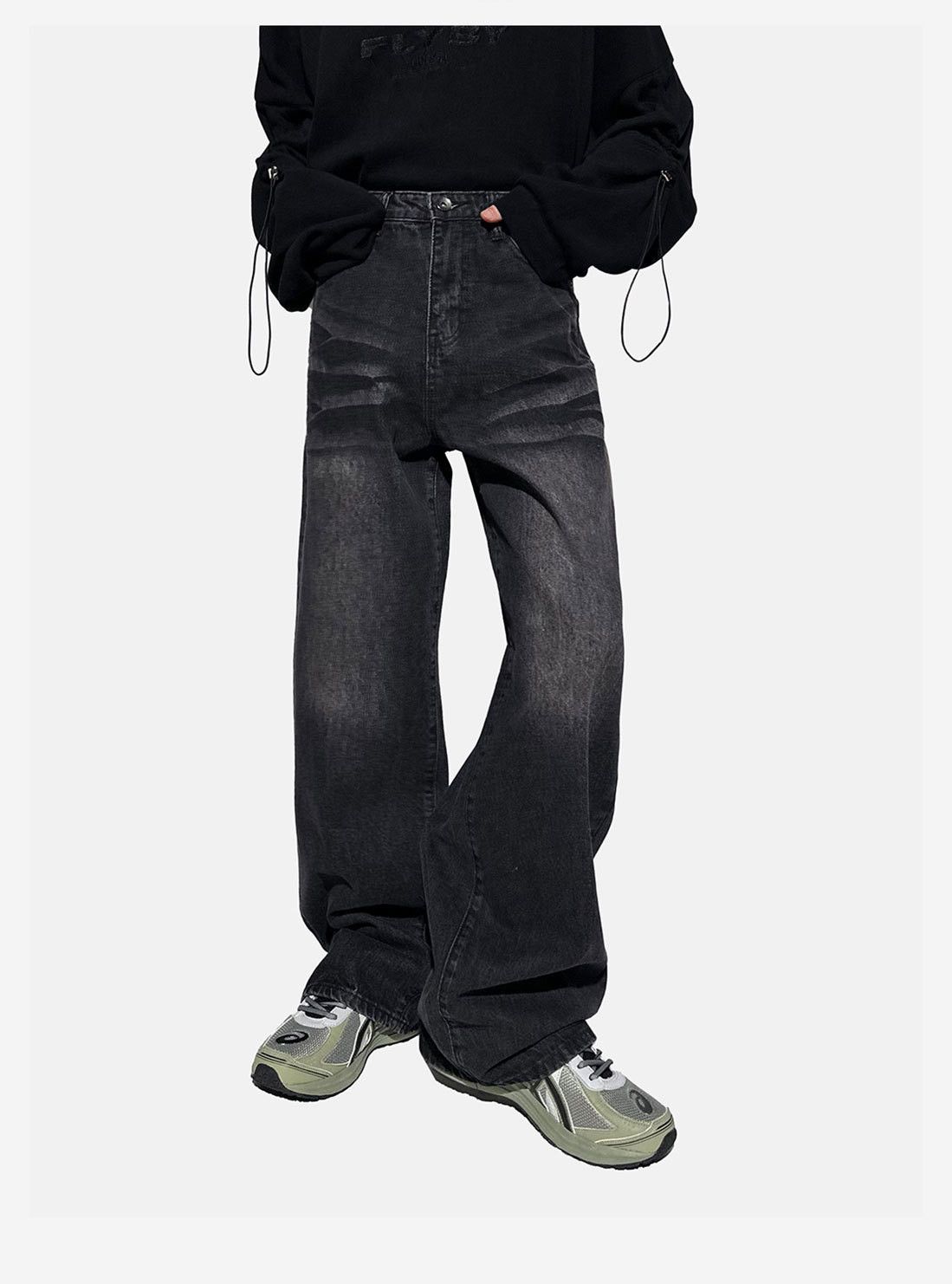 Japanese Brand × Jean American retro washed loose straight jeans Size US 32 / EU 48 - 2 Thumbnail