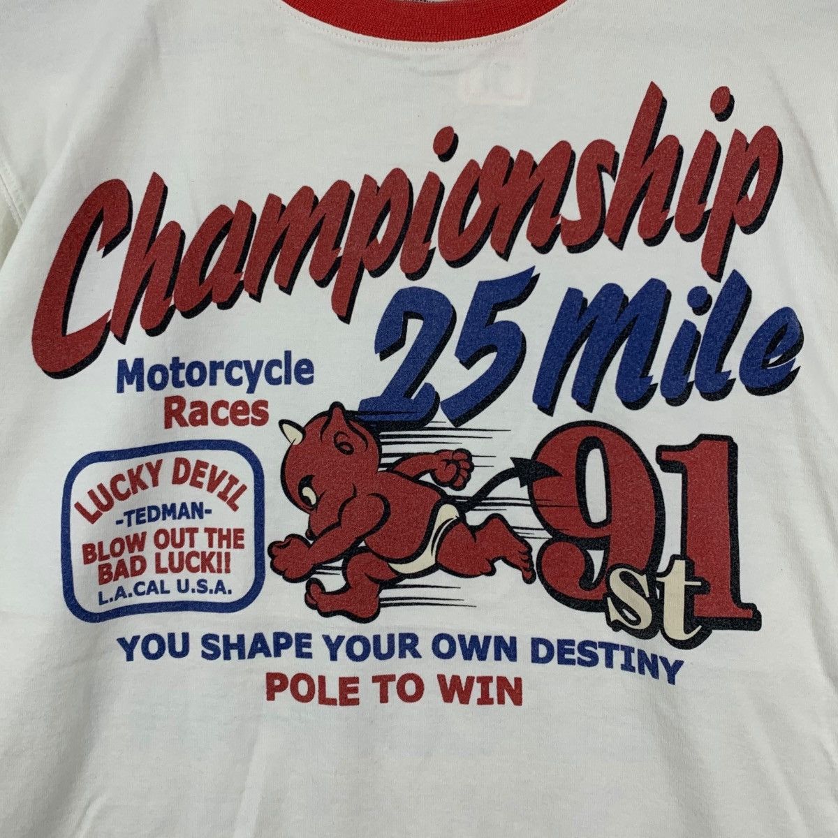 Tedman TEDMAN Ted Company Motorcycle Races Lucky Devil TShirt Size US M / EU 48-50 / 2 - 3 Thumbnail