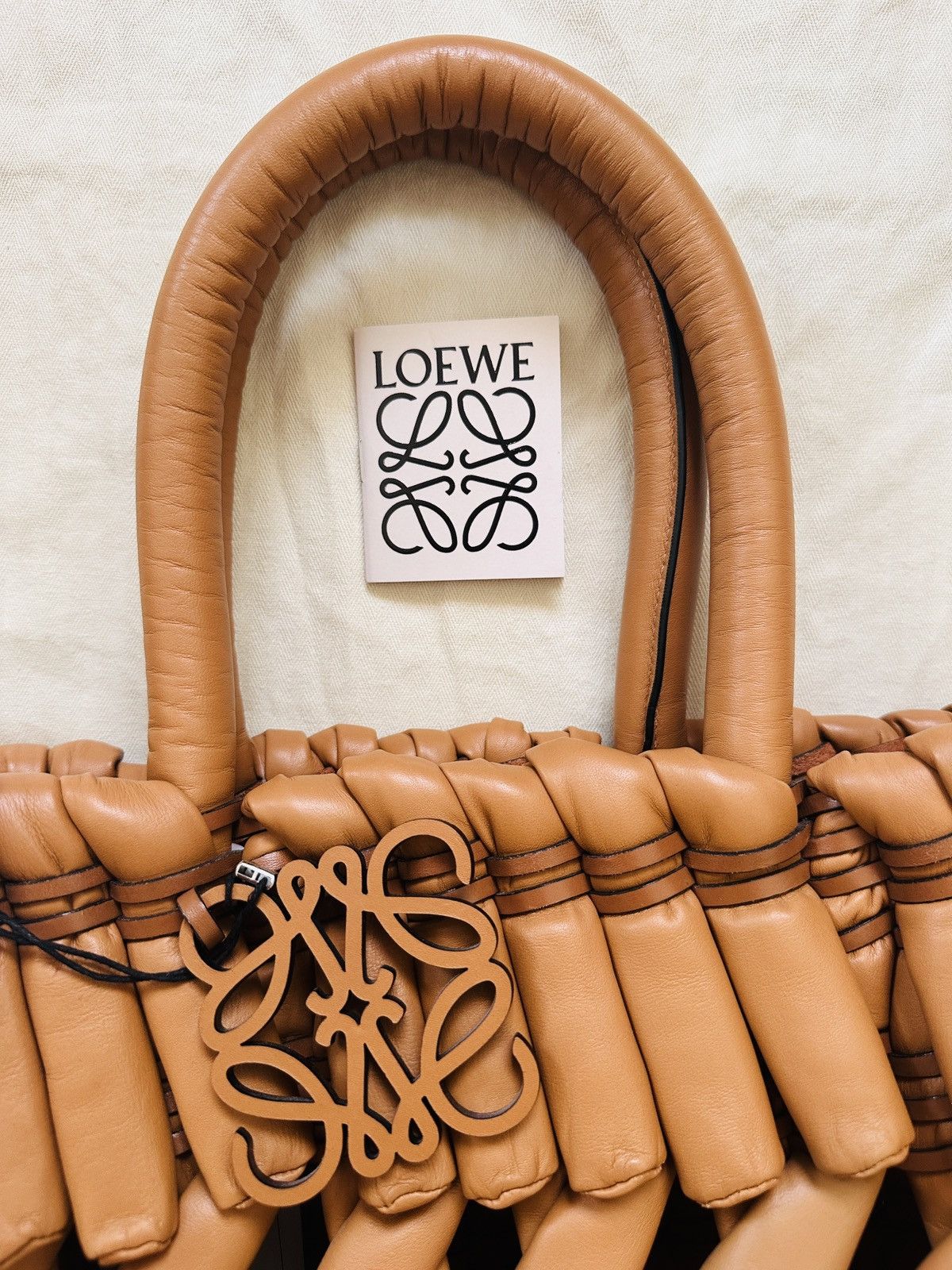 Loewe Small Tubular Basket in nappa lambskin Size ONE SIZE - 8 Thumbnail
