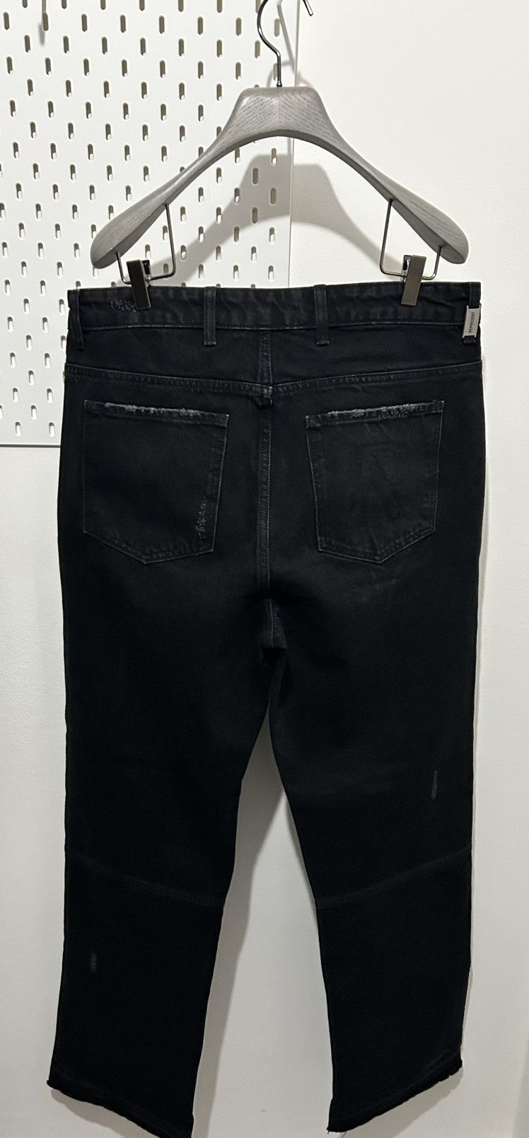 Represent Clo. REPRESENT R2 Stepped Hem Off Black Denim Jeans W34 Size US 34 / EU 50 - 9 Thumbnail