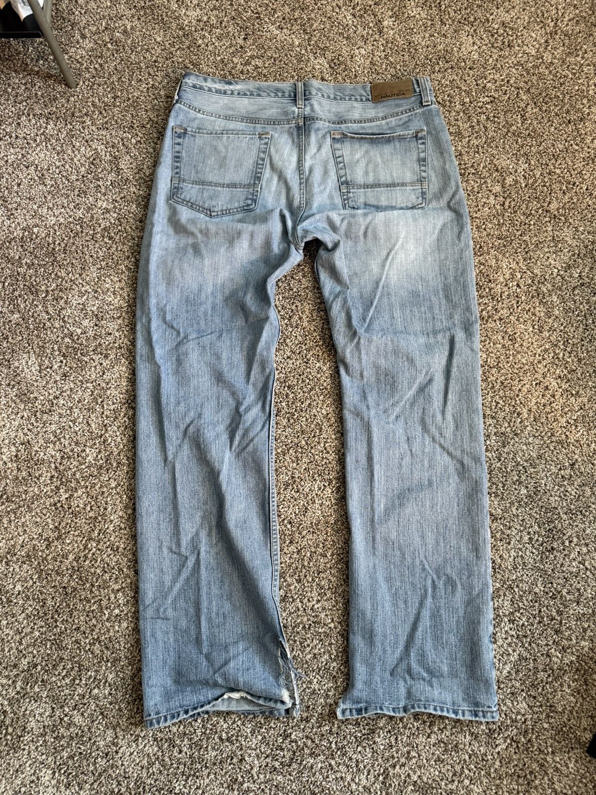 Nautica × Vintage Nautica Light Wash Relaxed Fit Denim Jeans Size US 34 / EU 50 - 2 Thumbnail