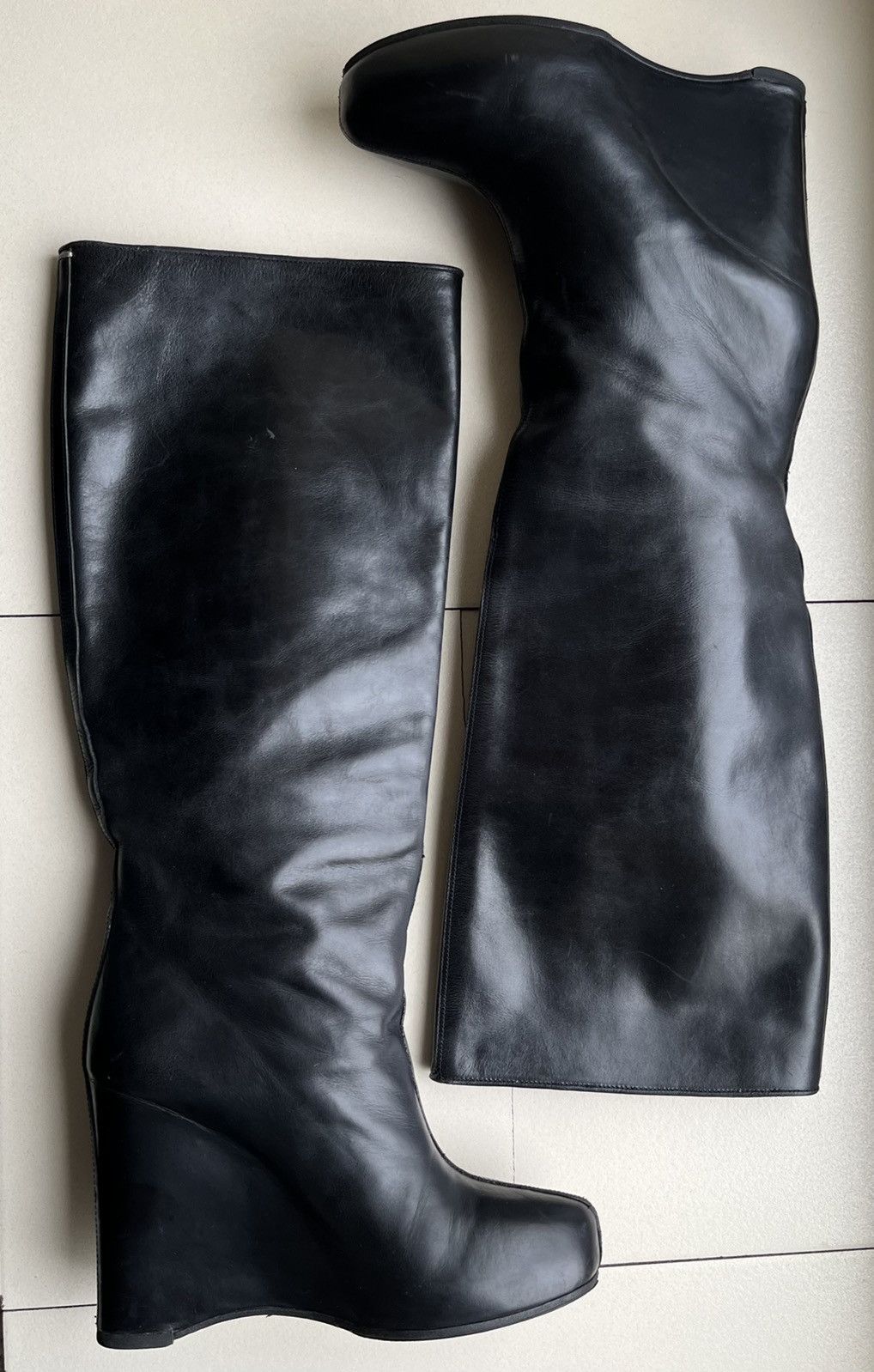 Maison Margiela Martin Era Concealed Heel Knee High Boots Size US 8 / IT 38 - 11 Thumbnail