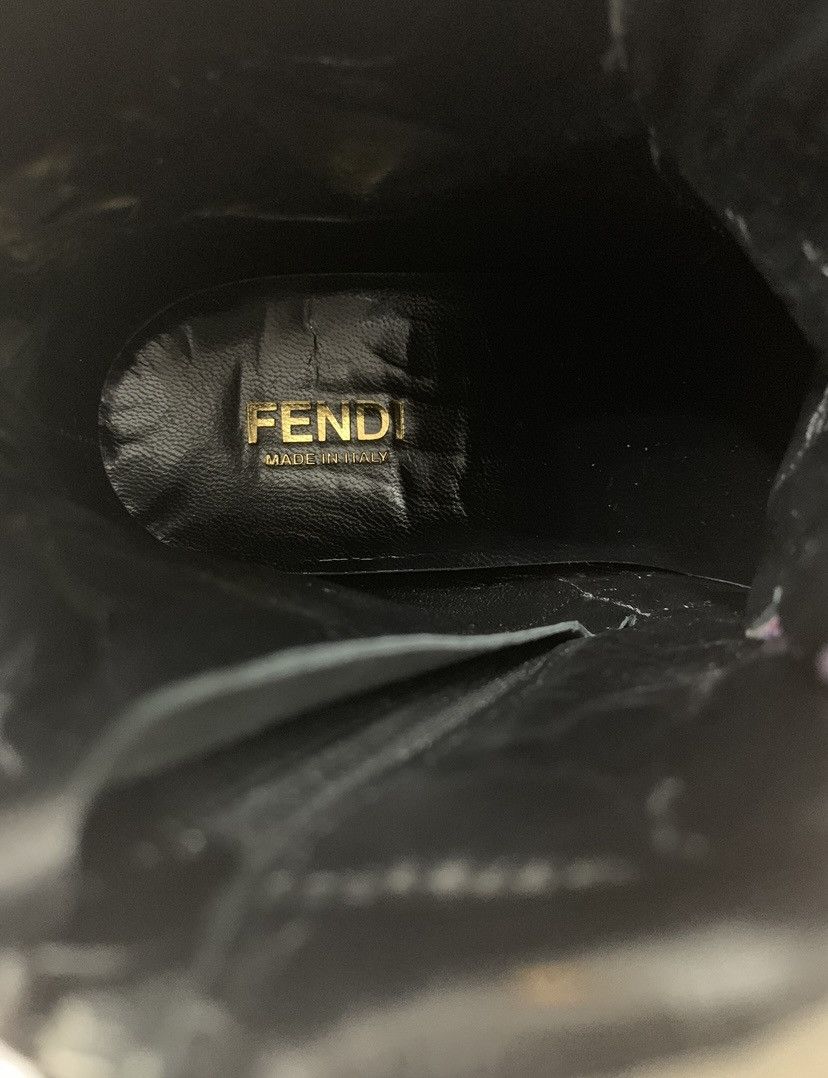 Fendi FENDI KIDS SAMPLE LEATHER WEDGE SNEAKERS Size US 4 / IT 34 - 15 Thumbnail