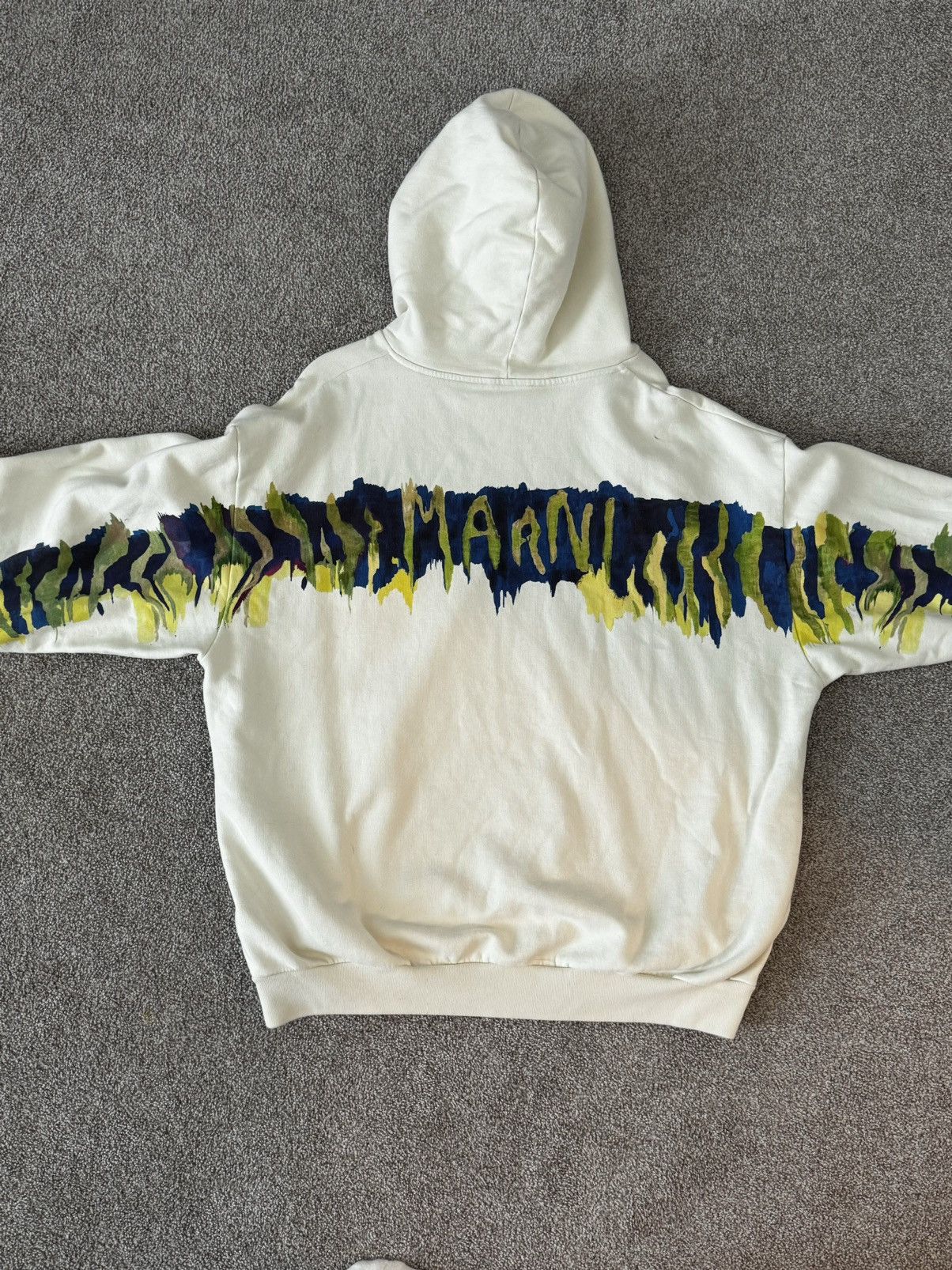Marni Marni Brushed Logo Hooded Sweatshirt Size US L / EU 52-54 / 3 - 3 Thumbnail