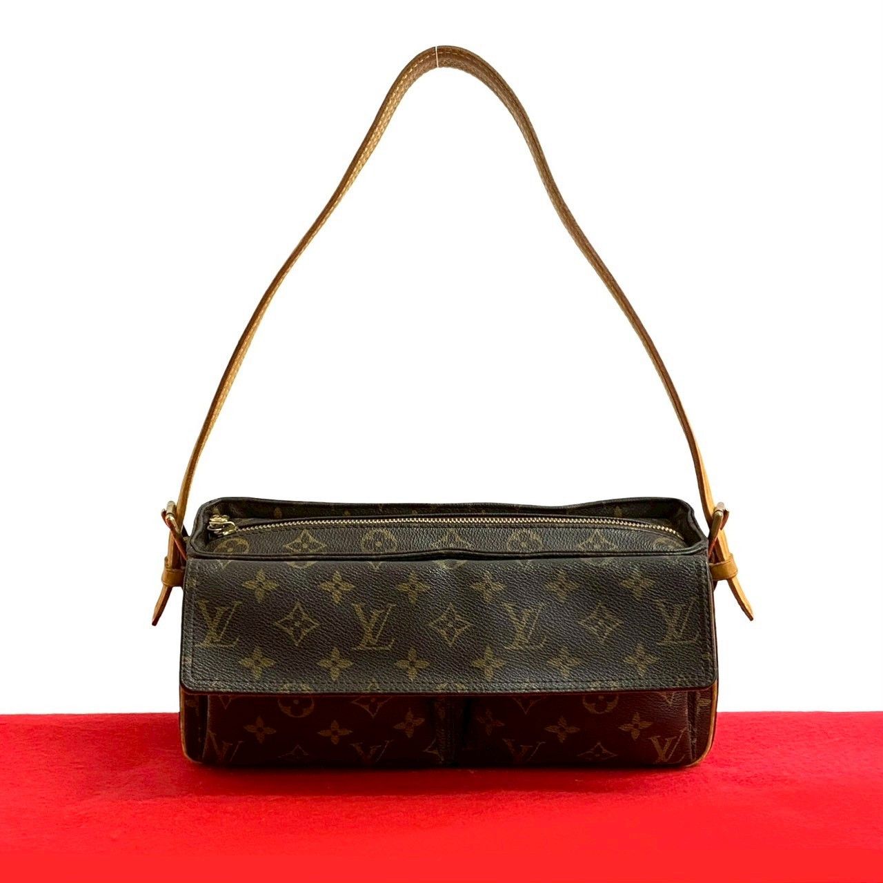 Louis Vuitton Louis Vuitton Louis Vuitton Vivasite Monogram Leather Shoulder Bag Canvas Shoulder Bag DUTY FREE for USA Size ONE SIZE - 1 Thumbnail