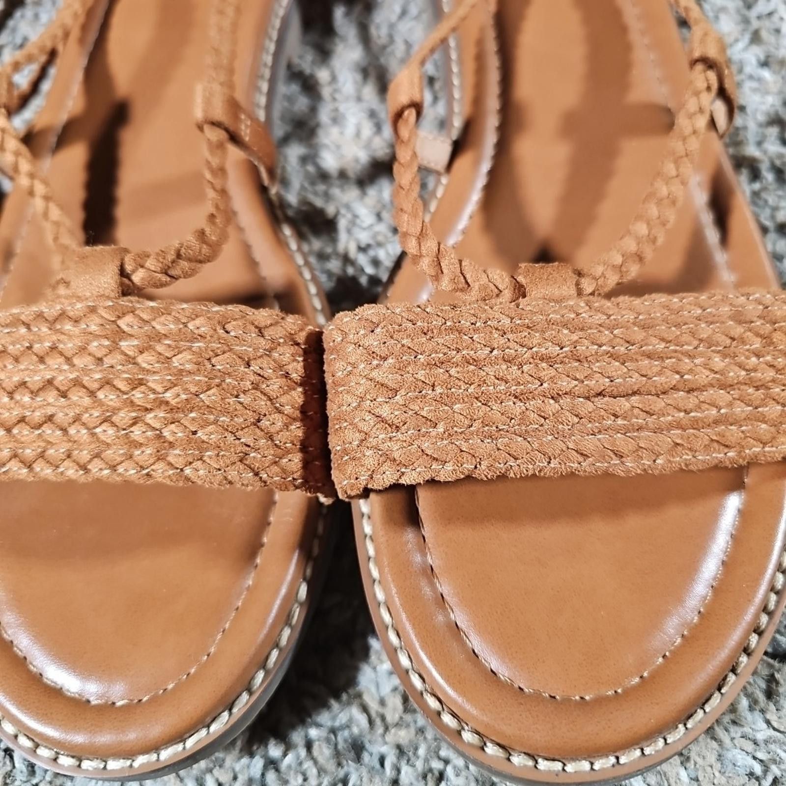 Other Crown Vintage Preslen 8.5US 39 Gladiator Rope Strap Sandals Size US 8.5 / IT 38.5 - 5 Thumbnail