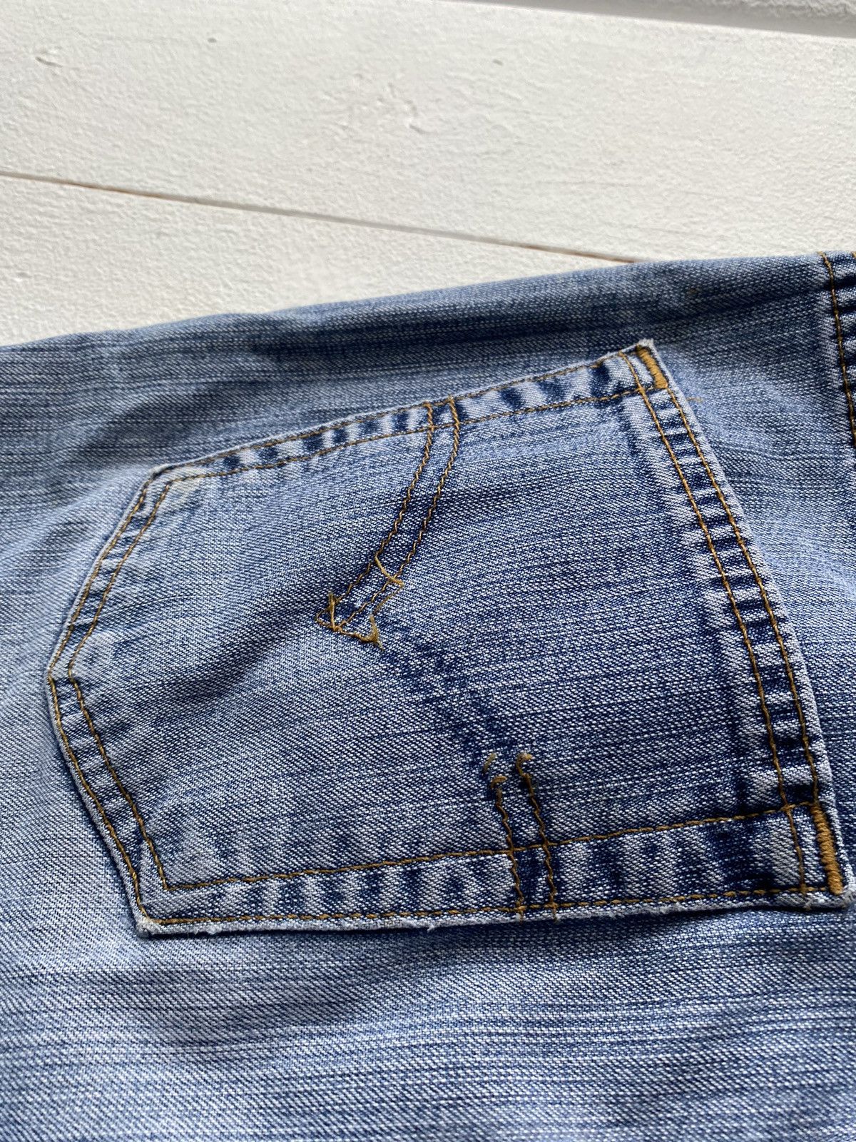 Levi's × Vintage 90s Levis Flare Bell Bottom 27 Dirty Distressed Womens Jeans Size 27" / US 4 / IT 40 - 13 Thumbnail