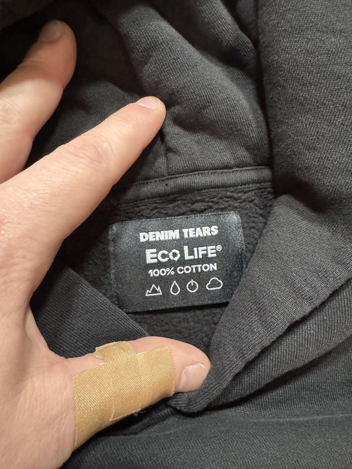 DENIM TEARS DENIM TEARS x Eco Life Hoodie Men's XL Black Size US XL / EU 56 / 4 - 5 Thumbnail