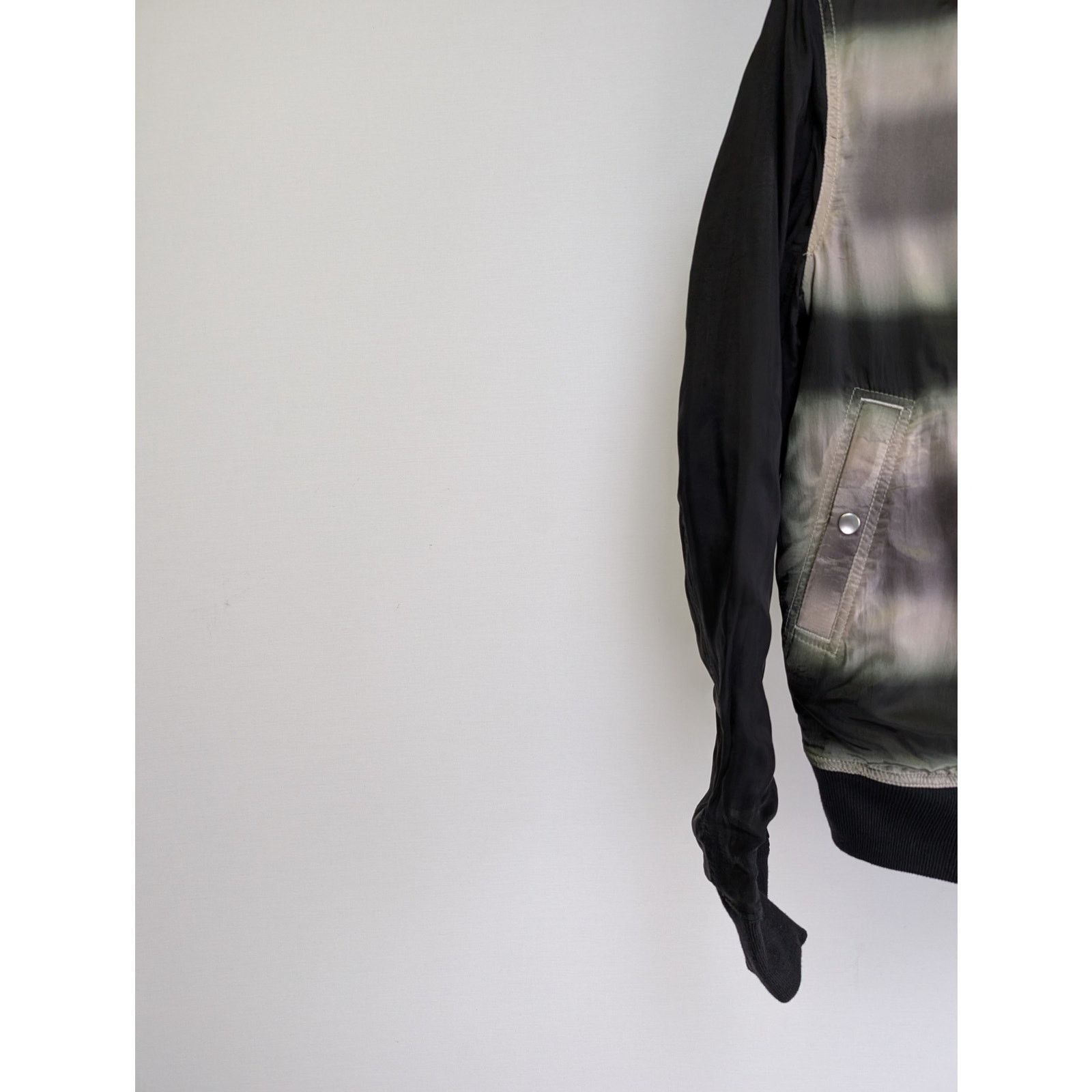 Rick Owens o1rshd1 Reversible Flight Jacket in Black/Black Plaid Size US M / EU 48-50 / 2 - 14 Thumbnail