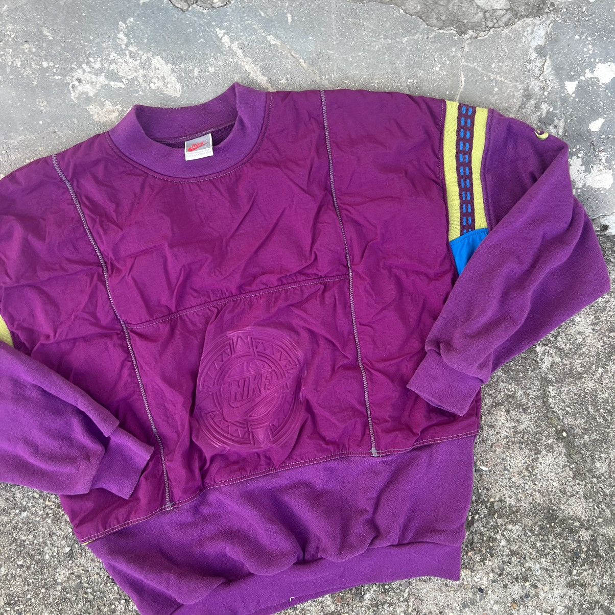 Nike × Vintage 90s Nike Swoosh Vintage Y2K Oversized Retro Zip Sweatshirt Size US M / EU 48-50 / 2 - 4 Thumbnail