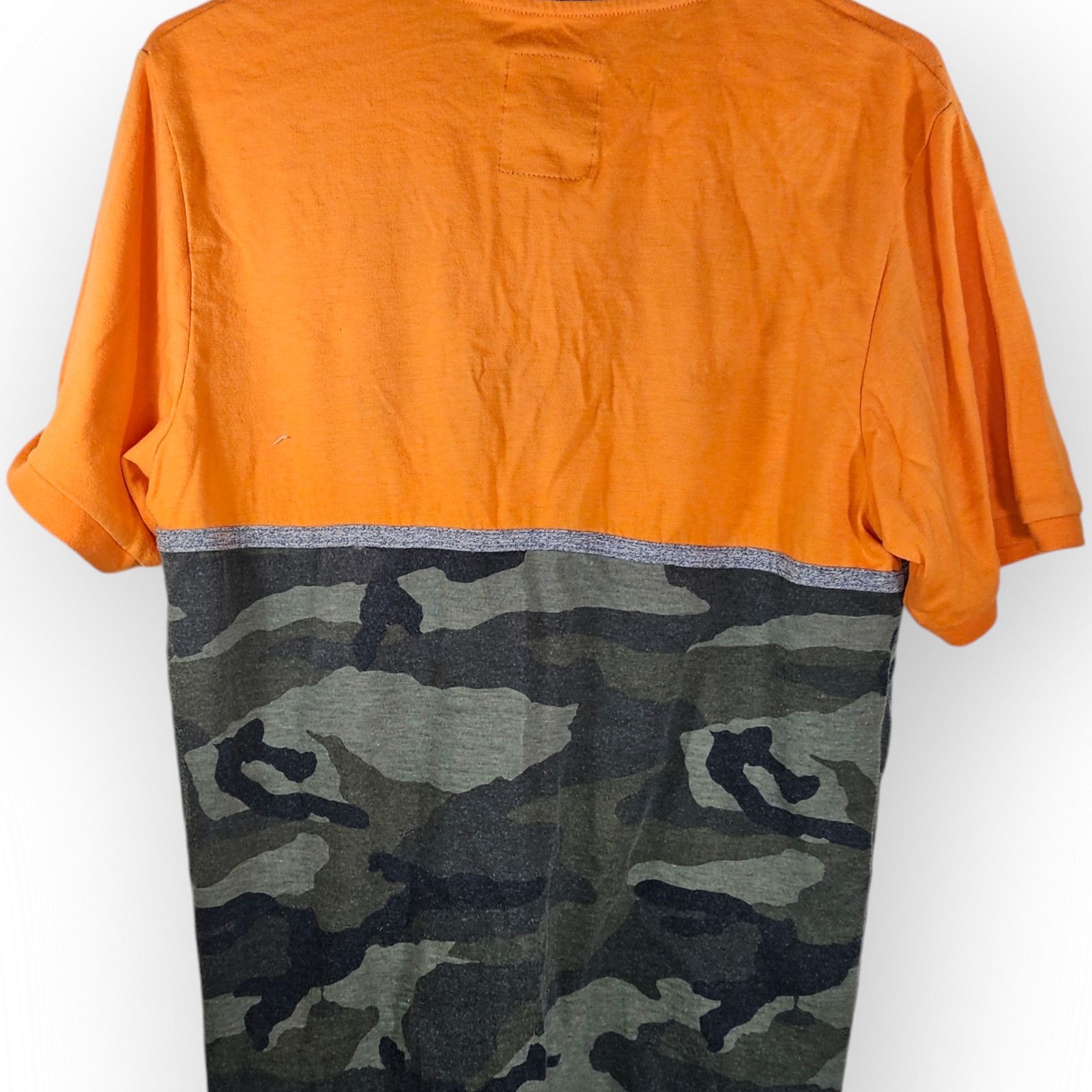 Ecko Unltd. Ecko Unltd. Men's Small Orange and Gray Camo Short Sleeved Size US S / EU 44-46 / 1 - 2 Thumbnail