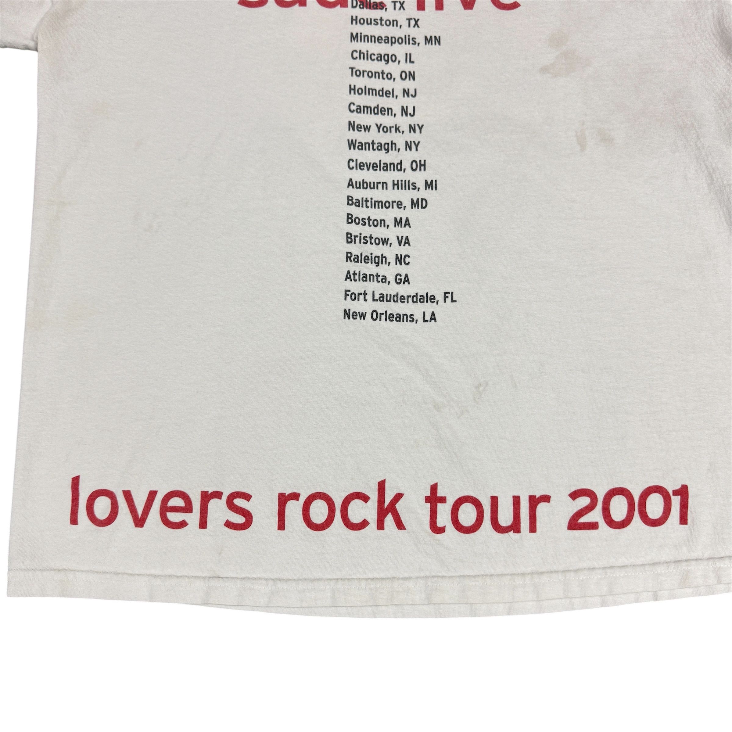 Vintage Vintage 2001 Sade Lovers Rock Tour Shirt Size US L / EU 52-54 / 3 - 6 Thumbnail