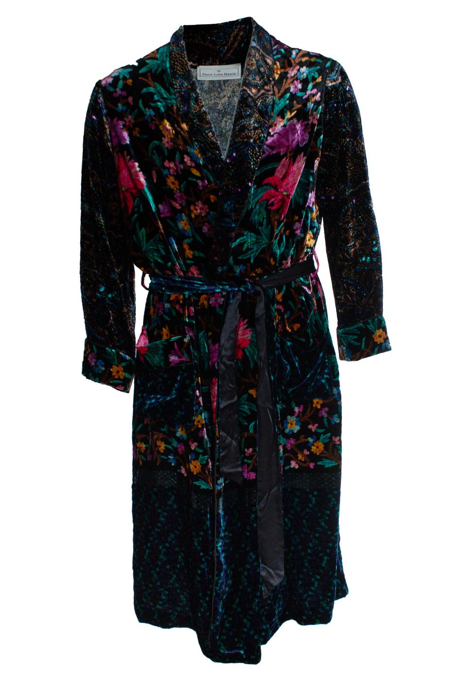 Pierre-Louis Mascia Velour bathrobe jacket with floral print Size US L / EU 52-54 / 3 - 1 Thumbnail
