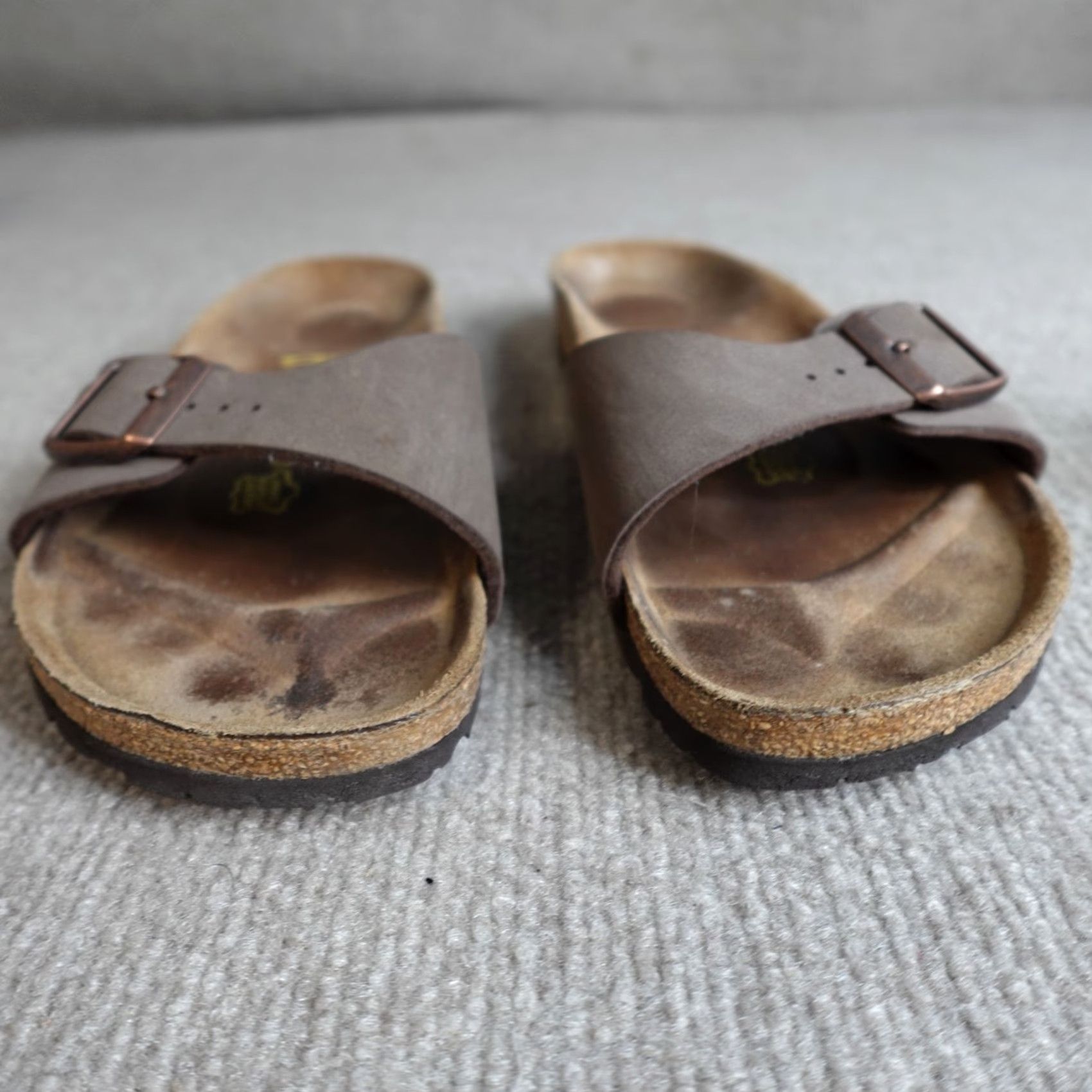 Birkenstock Birkenstock Womens Sandals Madrid Brown 41 EU 10 US Suede Buckle Slide Flat Casual Germany Vintage No Size US 10 / IT 40 - 8 Thumbnail
