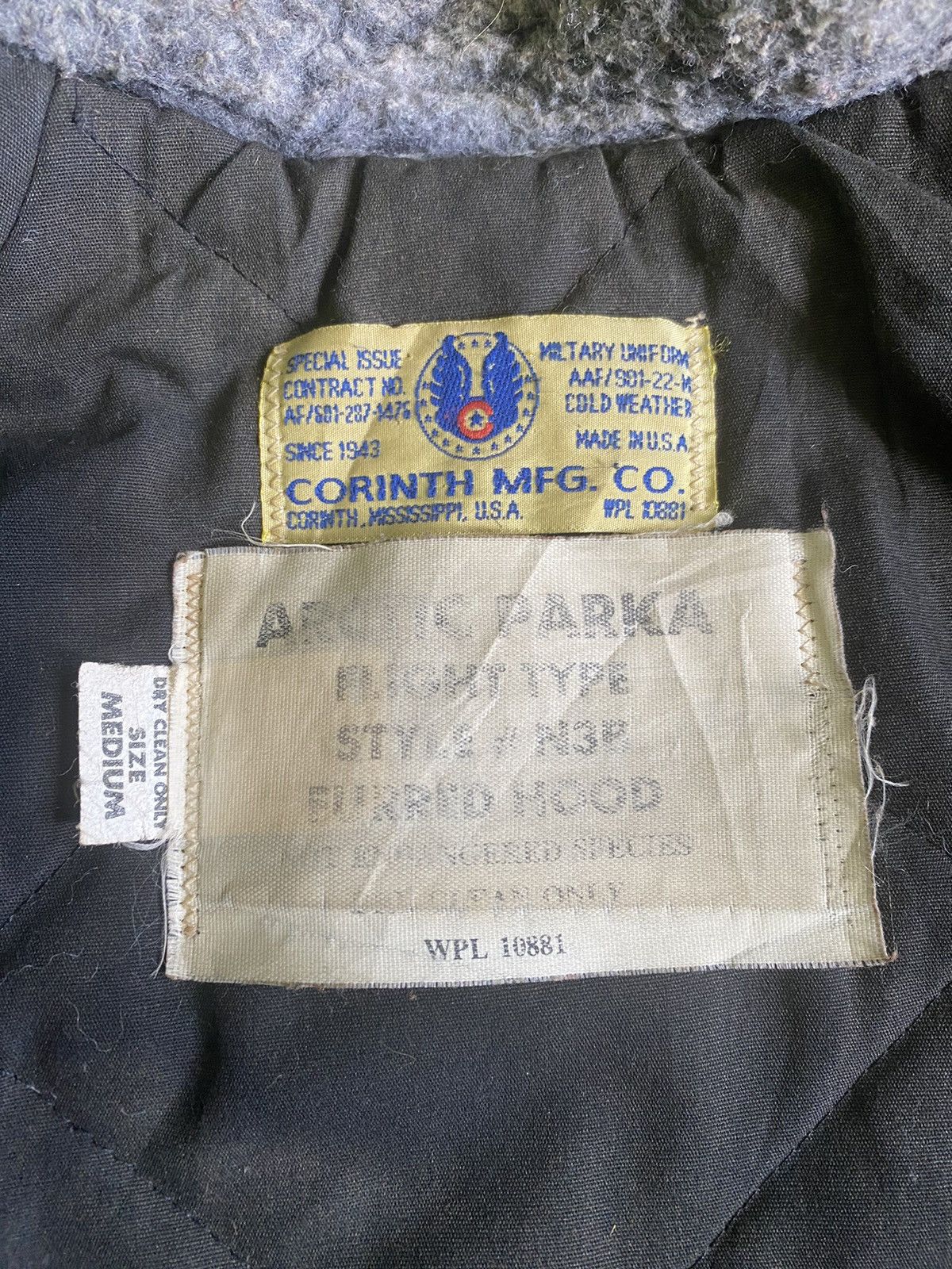 Uniform Bridge VINTAGE 40s CORINTH MFG.CO ARCTIC QUILTED PARKA JACKET Size US M / EU 48-50 / 2 - 10 Thumbnail