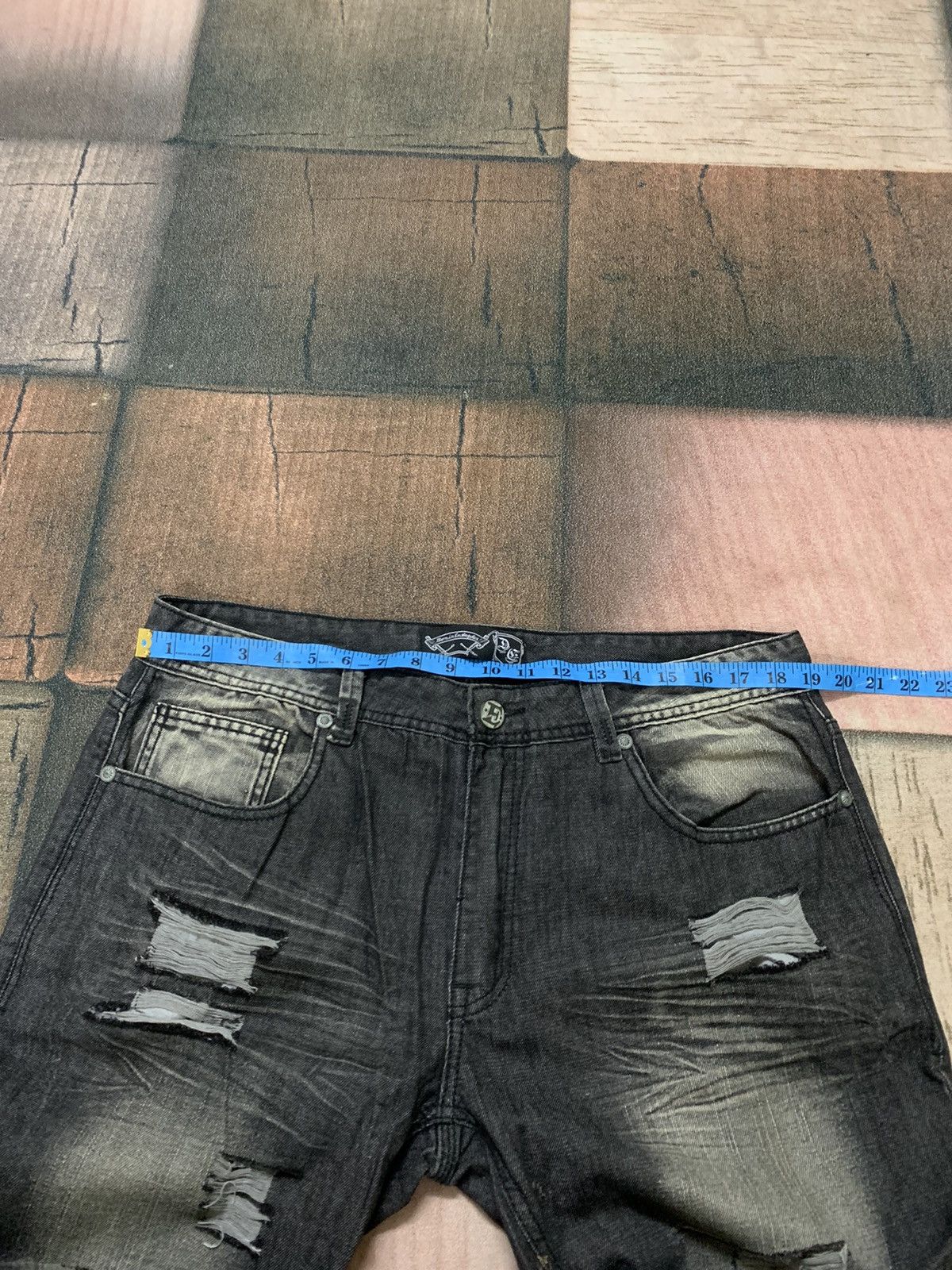 Beauty Beast × If Six Was Nine × Le Grande Bleu (L.G.B.) DISTRESSED FLARE BAGGY jeans punk goth opium style Size US 38 / EU 54 - 14 Thumbnail