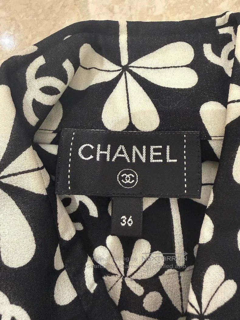 Chanel Chanel 21B Clover Silk Shirt Size XS / US 0-2 / IT 36-38 - 3 Thumbnail