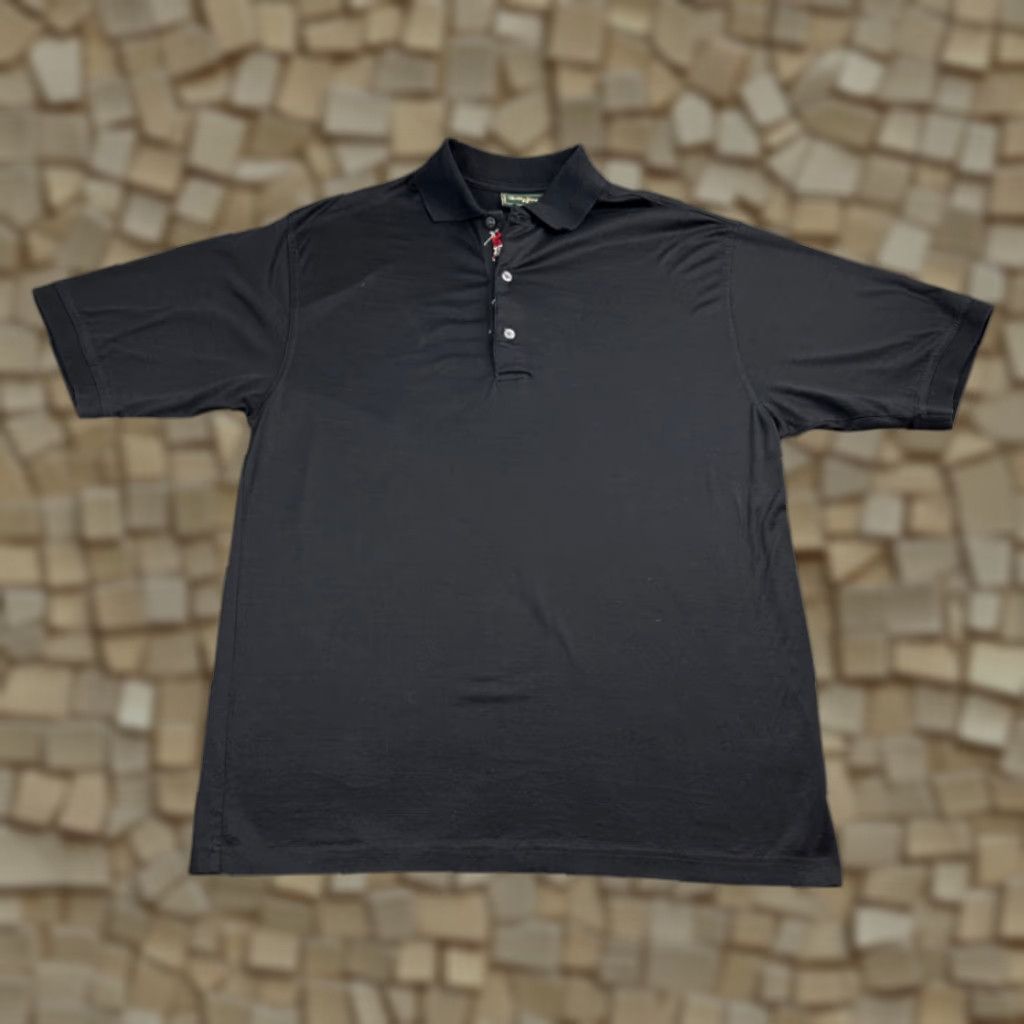 Vintage VINTAGE Bobby Jones Polo Shirt Black Adult MEDIUM Polo Shirt Men's 90s Cotton Short Sleeve Golf Sport Casual Size US M / EU 48-50 / 2 - 1 Thumbnail
