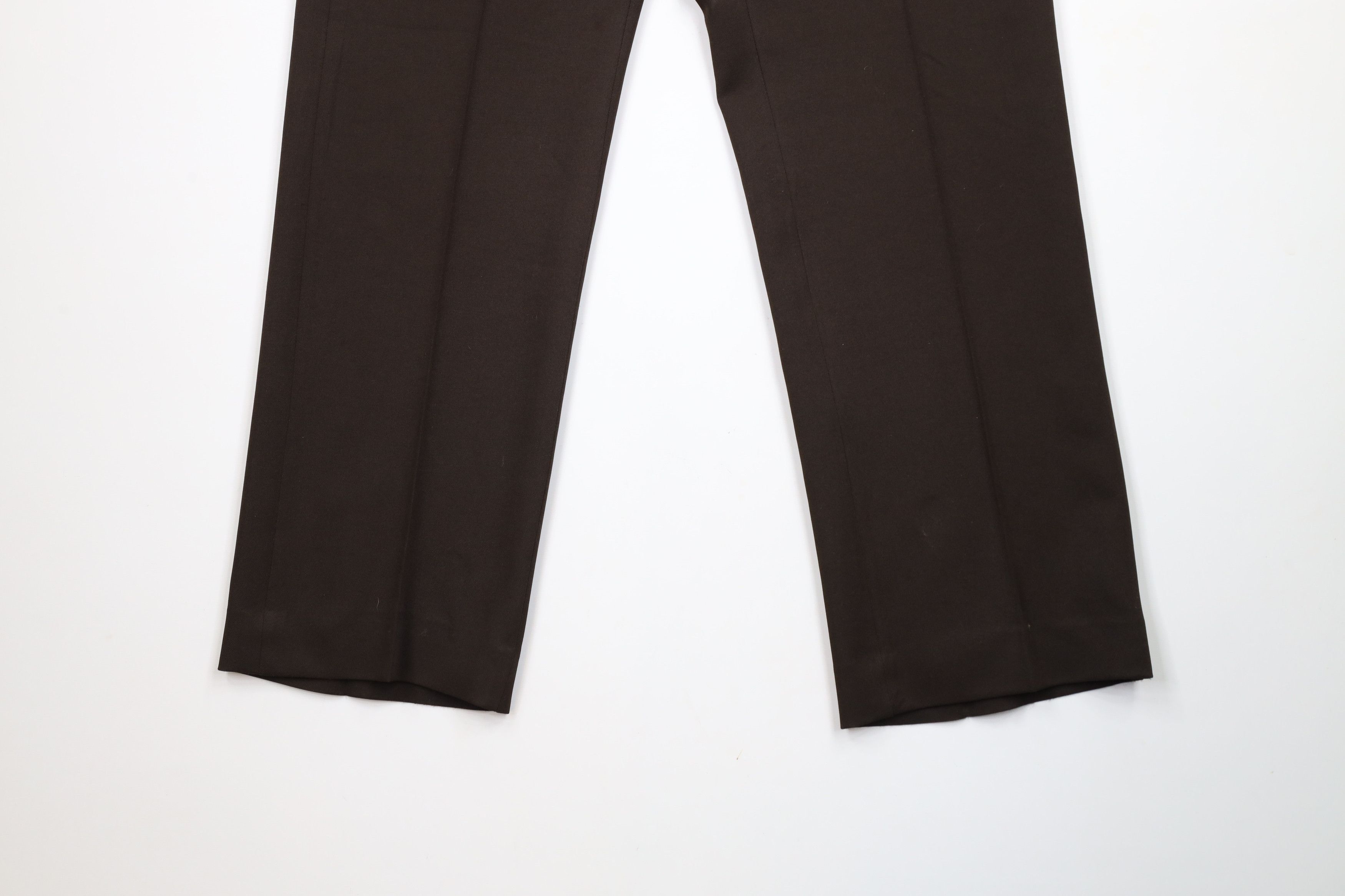 Vintage Vintage 70s Streetwear Wide Leg Knit Chino Pants Brown Size US 38 / EU 54 - 4 Thumbnail