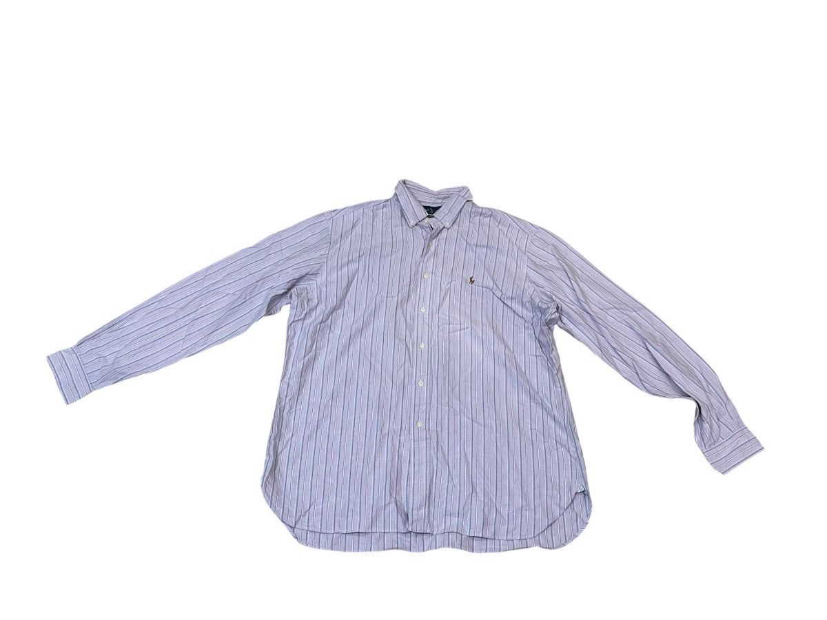Ralph Lauren Ralph Lauren Classic Fit Purple Striped Button Down Shirt XL Size US XL / EU 56 / 4 - 5 Thumbnail