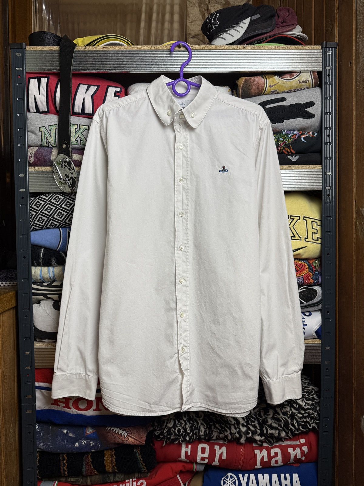 Vivienne Westwood Vivienne Westwood Shirt White Rare Mini Logo Size US M / EU 48-50 / 2 - 1 Thumbnail