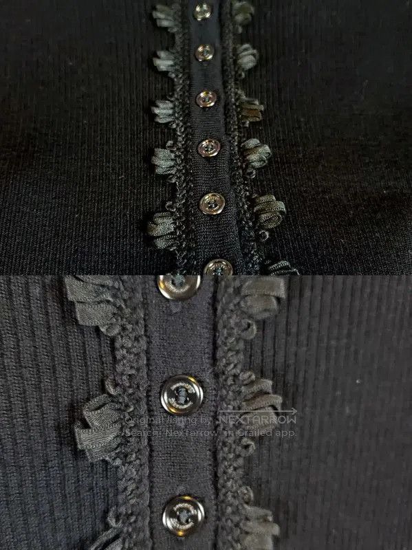 Burberry Burberry Black Wool Embroidered Long Sleeve Top. Size S / US 4 / IT 40 - 9 Thumbnail