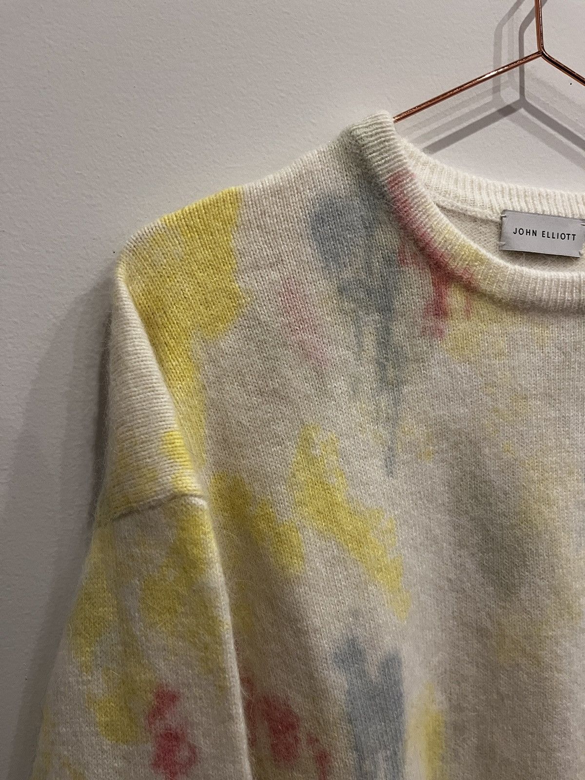 John Elliott John Elliot Angora Painted Sweater (unisex) Size US S / EU 44-46 / 1 - 6 Thumbnail