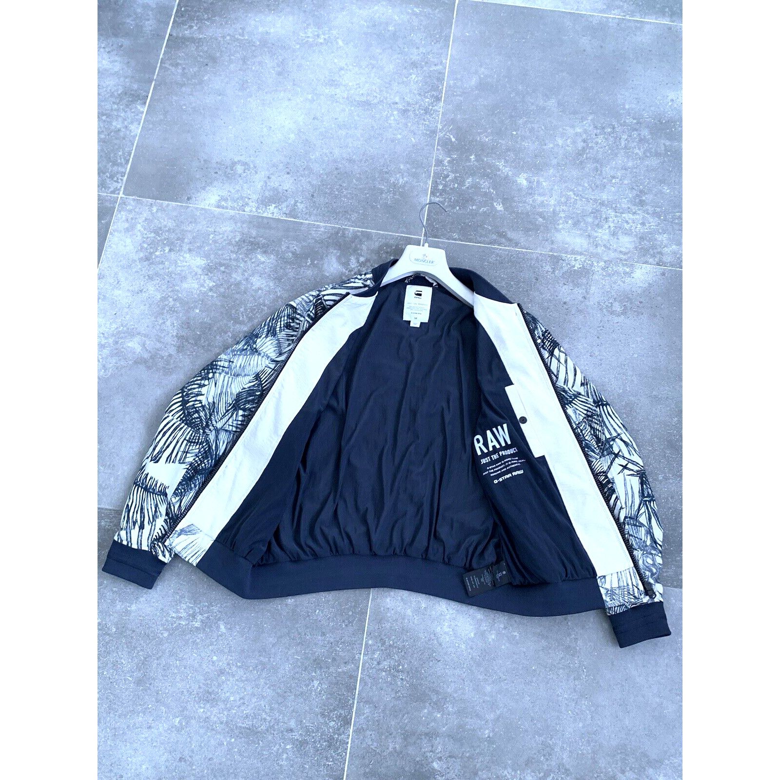 G-Star Womens G-STAR Indigo Pattern Army BF Bomber Jacket SZ M US 8 Size M / US 6-8 / IT 42-44 - 17 Thumbnail