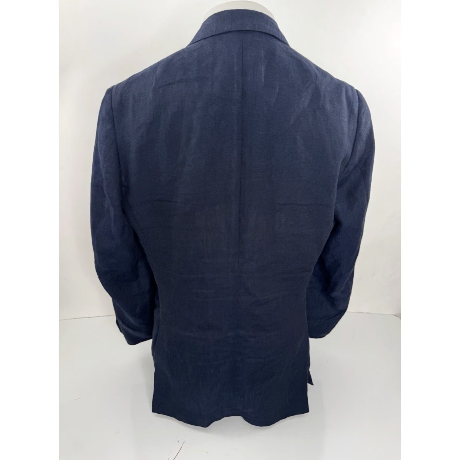 Robert Talbott Robert Talbott Carmel Blazer Jacket Mens M Blue - Linen - Regular - Toy? Size 40R - 3 Thumbnail