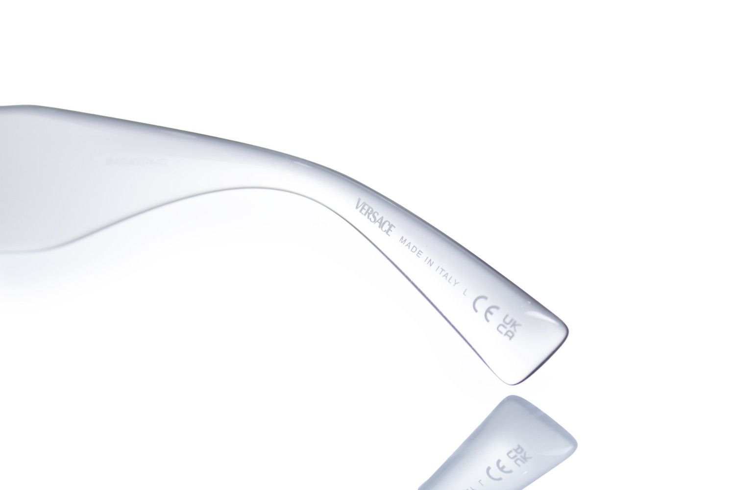 Versace Versace, transparent shield medusa sunglasses Size ONE SIZE - 7 Thumbnail