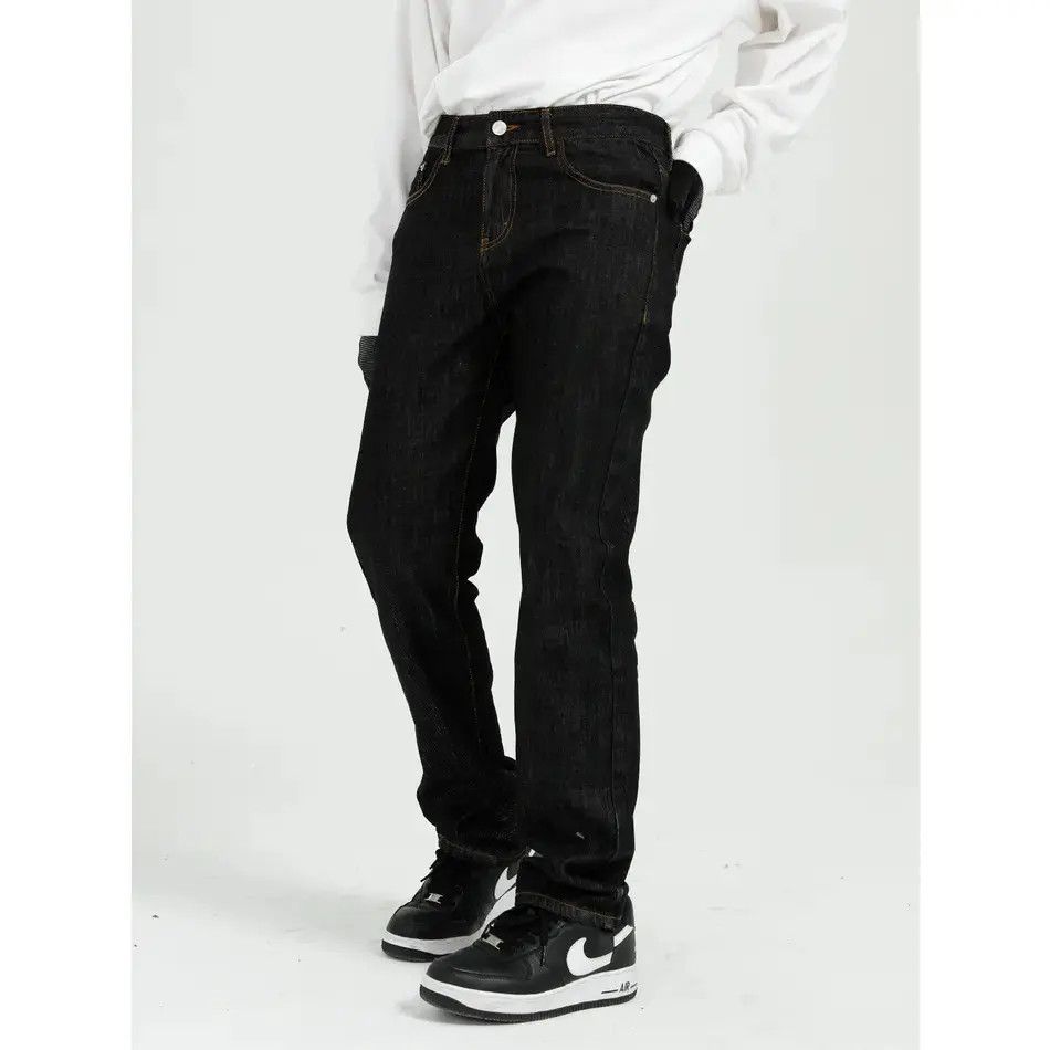 Japanese Brand Retro loose high street straight leg jeans Size US 32 / EU 48 - 4 Thumbnail