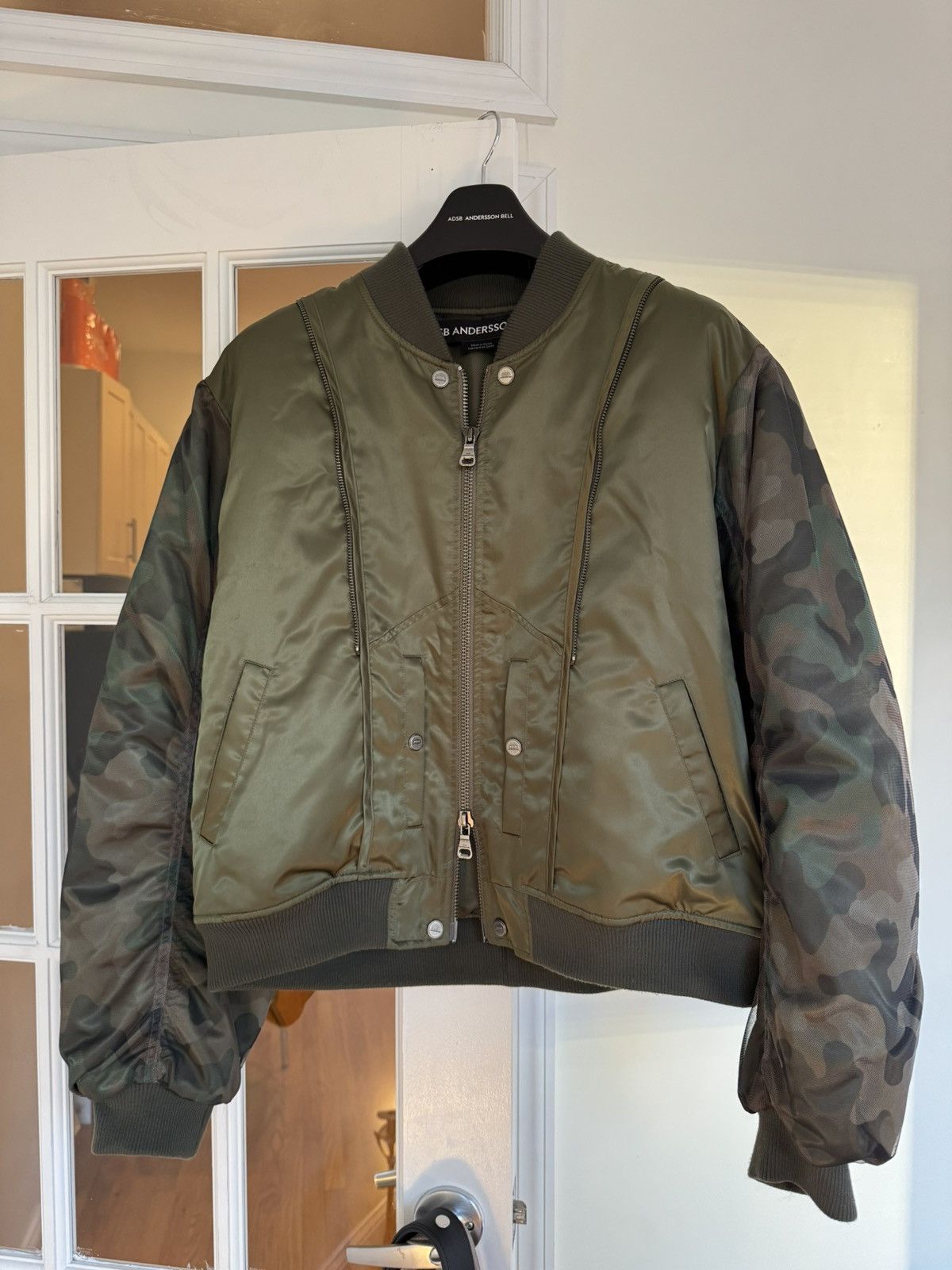 Andersson Bell Andersson Bell Camo Mesh Sleeve Bomber Jacket Size US L / EU 52-54 / 3 - 4 Thumbnail