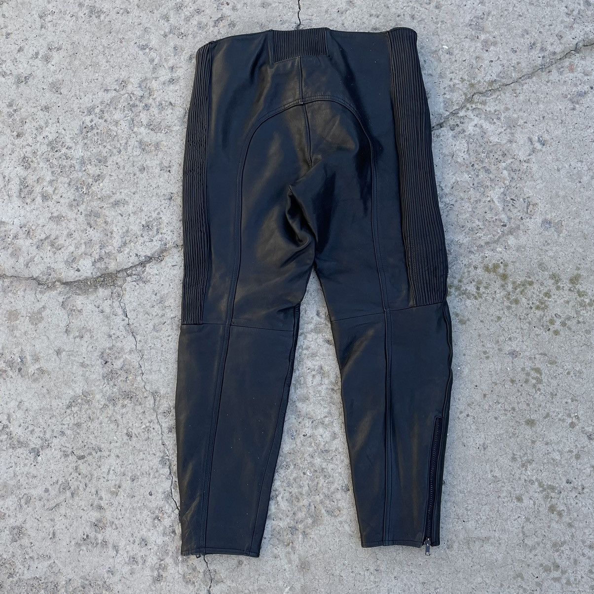 Vintage Vintage Moto Leather Pants 90s Y2K Style Japanese USA Size US 38 / EU 54 - 2 Thumbnail