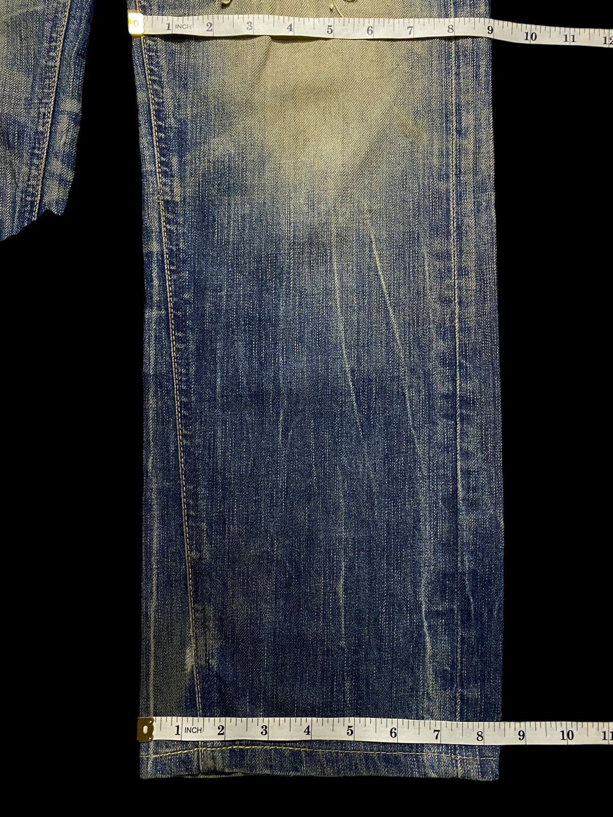 Edwin Vintage Edwin Blue Trip Grunge Distressed Loose Jeans Size US 33 - 15 Thumbnail
