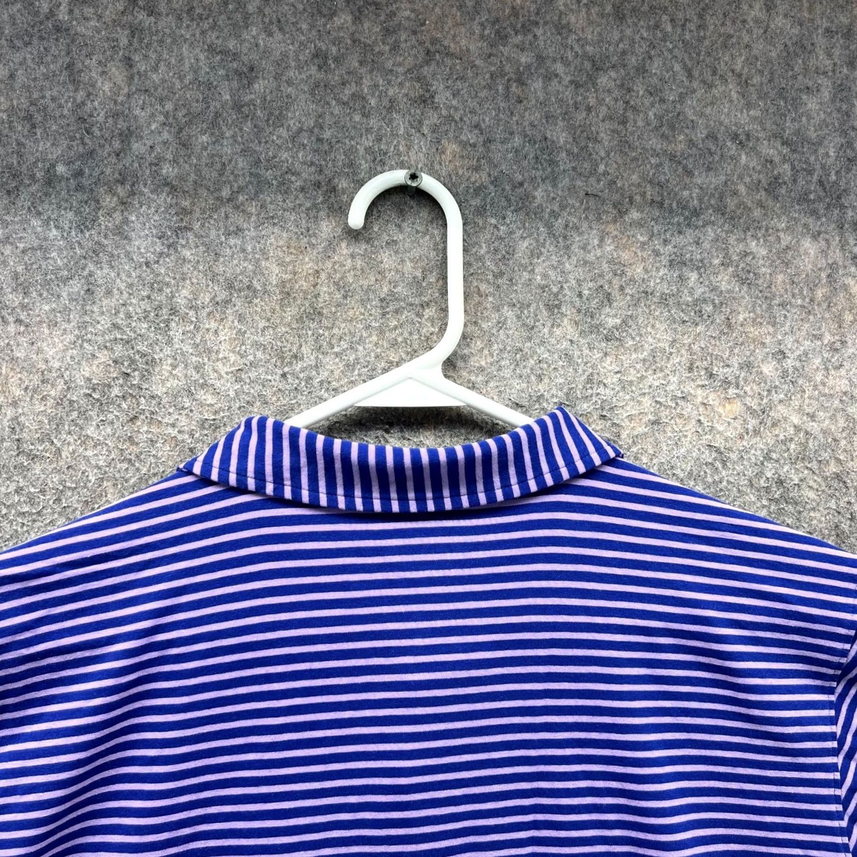 Vintage B. Draddy Polo Shirt Mens Large Purple White Striped Sportwear USA Golf Preppy Shirt Polo Men Large Purple White Striped USA Golf Preppy Size US L / EU 52-54 / 3 - 6 Thumbnail