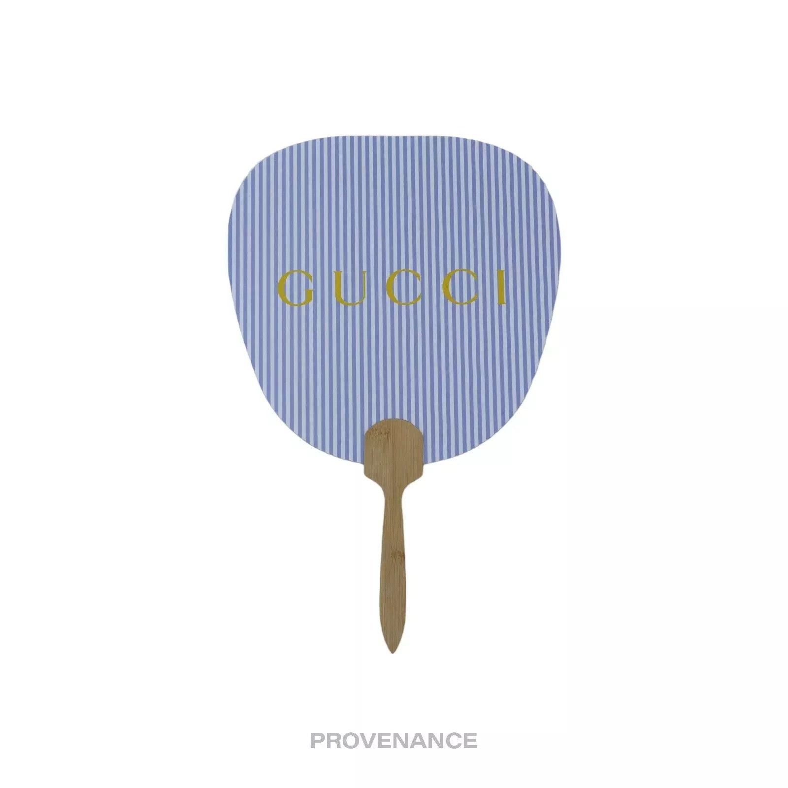 Gucci 🔴 Gucci Logo Bamboo Hand Fan - Striped Size ONE SIZE - 2 Thumbnail