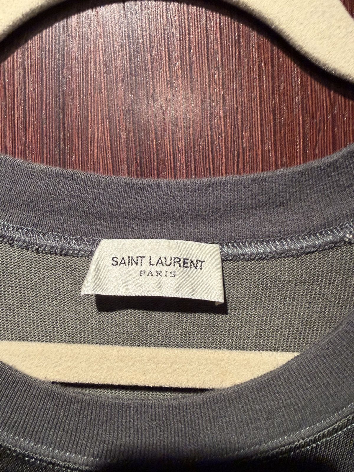 Saint Laurent Paris Saint Laurent - Varsity Green Shirt Size US L / EU 52-54 / 3 - 4 Thumbnail