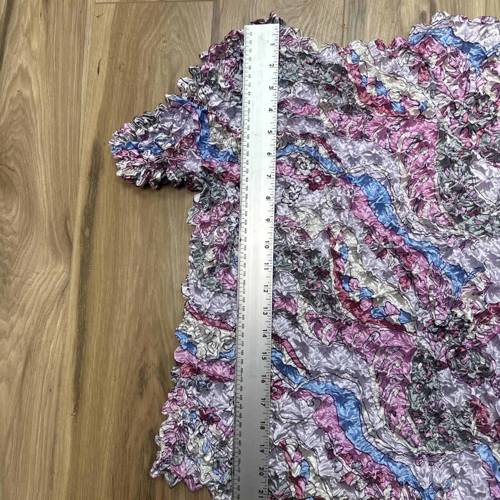 FCUK Satin Green Pink Purple Popcorn Magic Stretch Top Fairy Size ONE SIZE - 5 Thumbnail