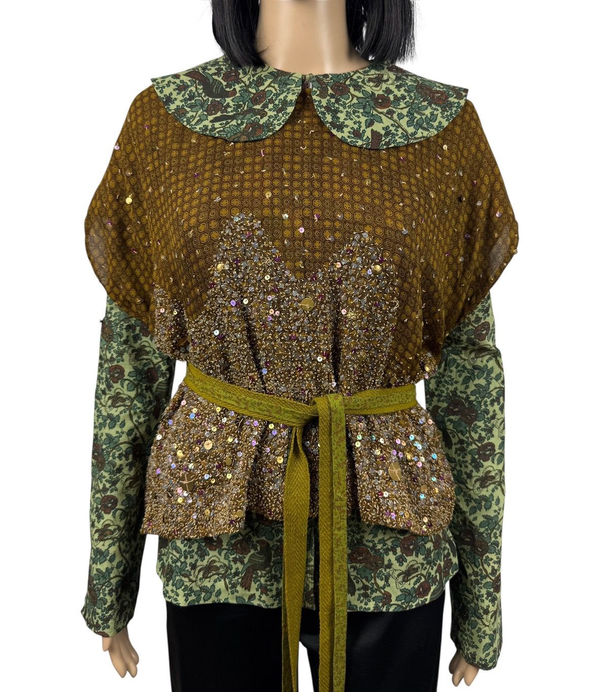 Other Sabyasachi 2in1 Shirt Cotton Silk Vest Hand Stitched size 10 Size M / US 6-8 / IT 42-44 - 2 Thumbnail