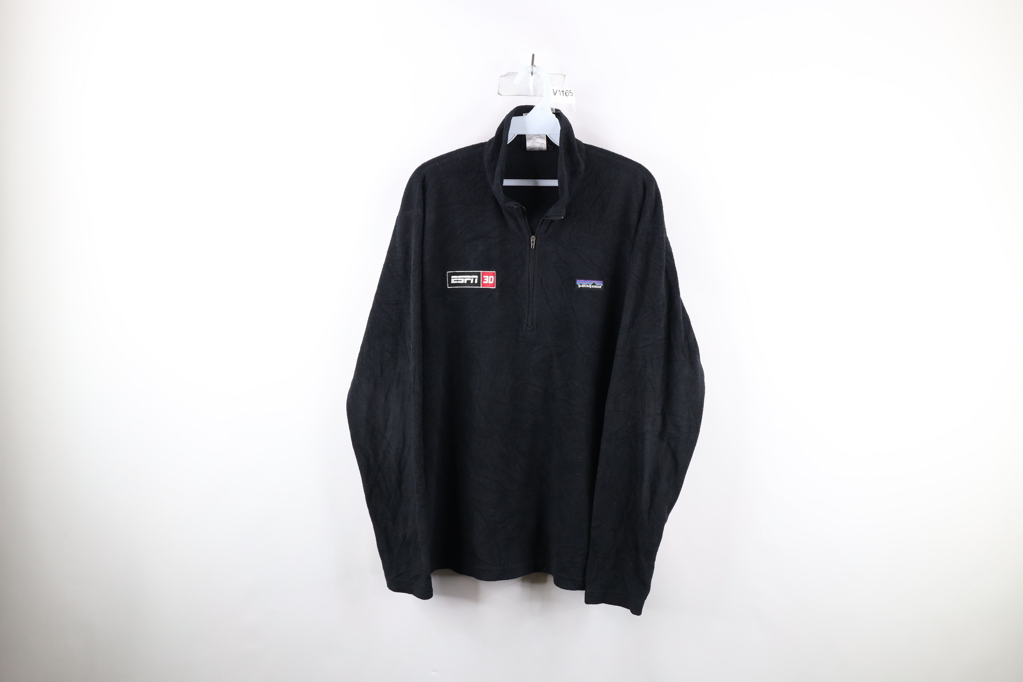 Patagonia Spell Out ESPN 3D Half Zip Fleece Pullover Sweater