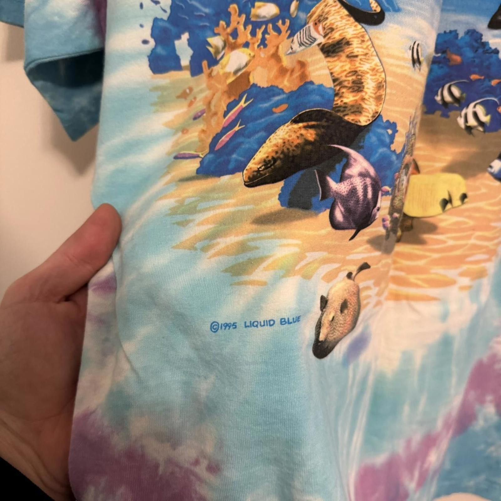 Liquid Blue Vintage aquatic harmony liquid blue t shirt 1995 XL AOP Size US XL / EU 56 / 4 - 5 Thumbnail