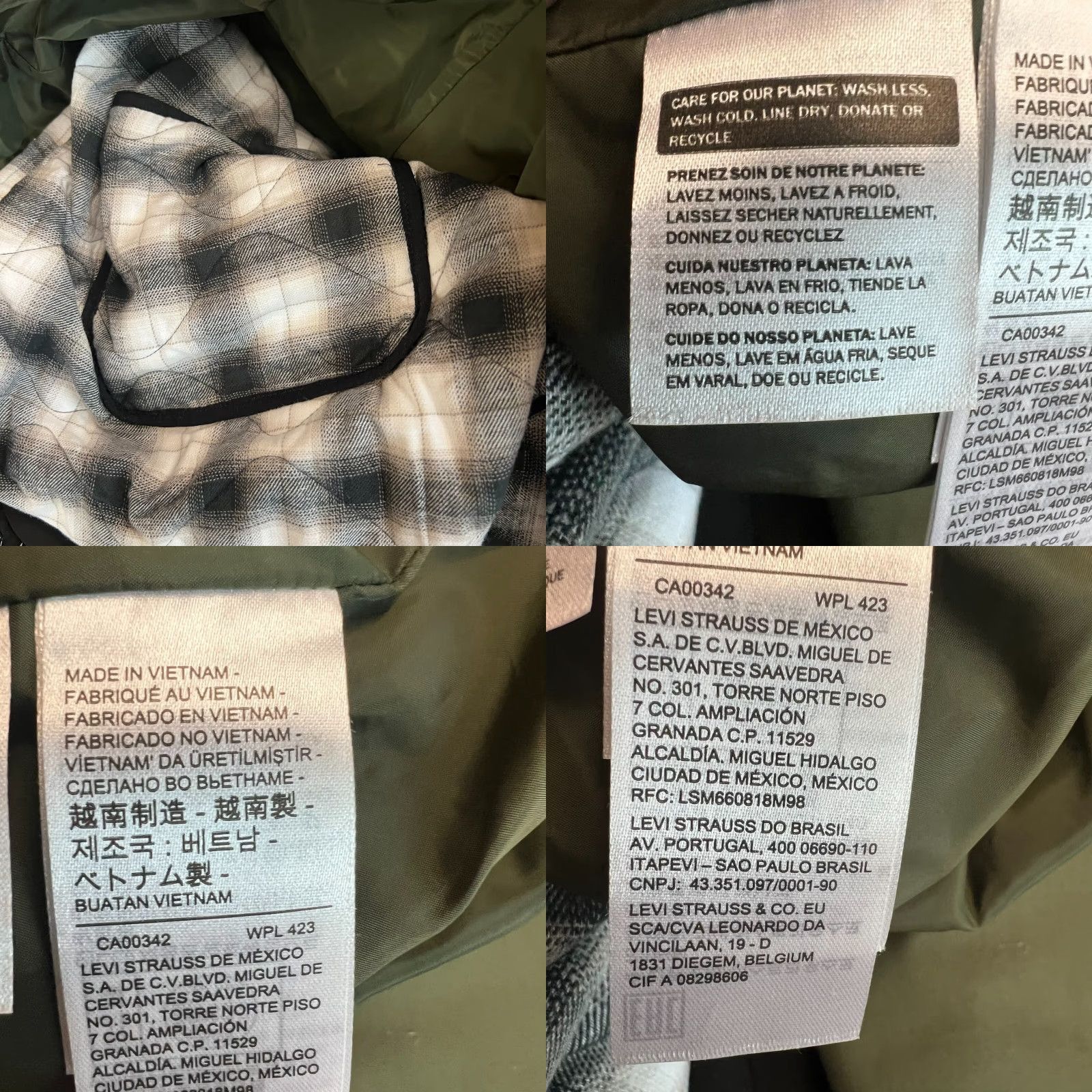 Levi's Levi's Folsom Utility Jacket XL Thermore®-Filled Lining Forest Night Flannel Canvas Jacket Green 3-in-1 Logo Quilted Mens XL Size US XL / EU 56 / 4 - 9 Thumbnail