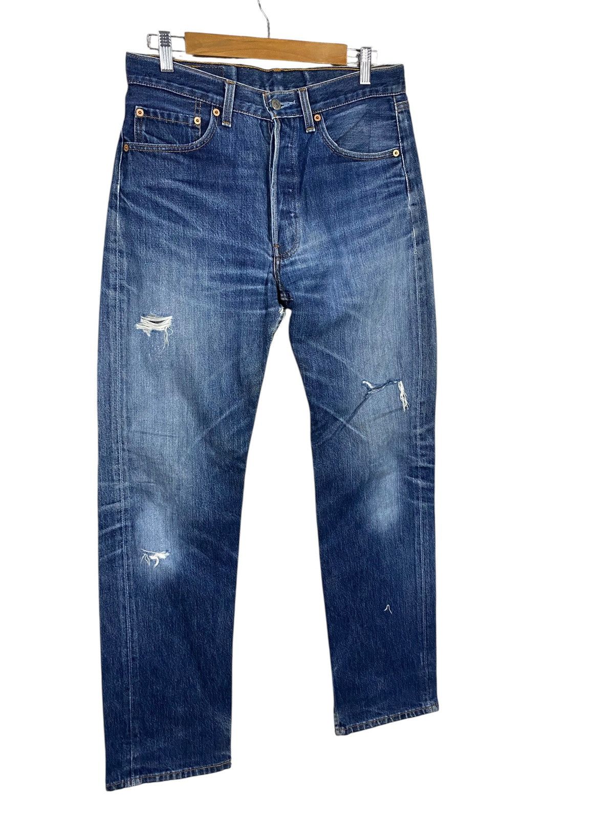 Levi's Vintage levis 501xx 90s denim distressed Size US 30 / EU 46 - 4 Thumbnail