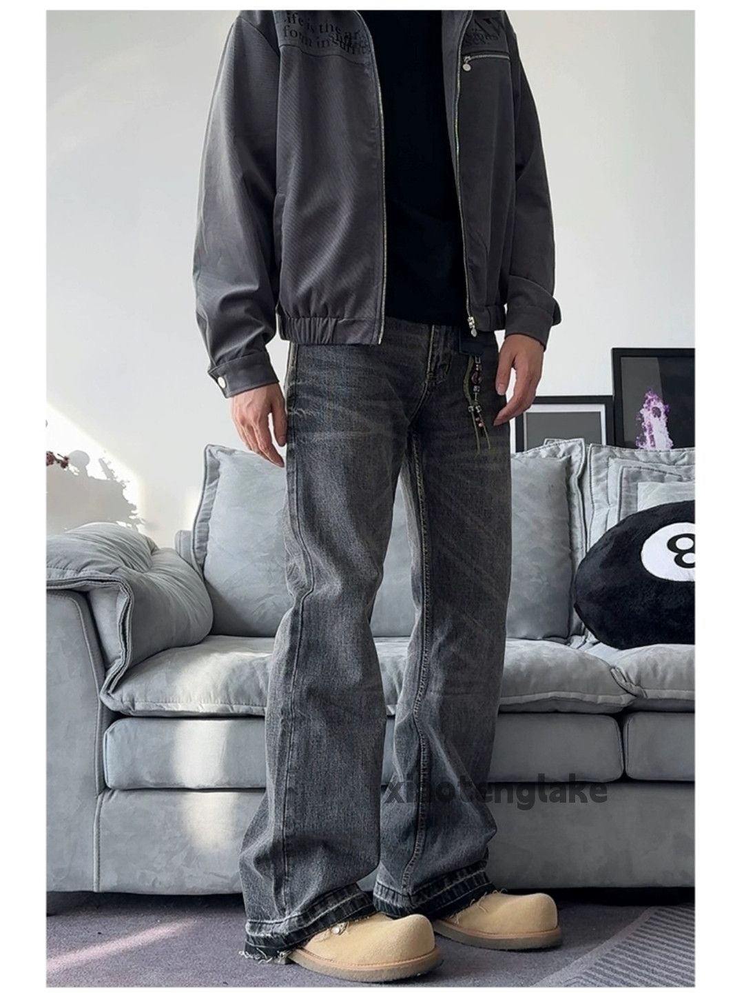 Jean × Vintage washed faded cleanfit utility yuppie bootcut jeans Size US 32 / EU 48 - 1 Thumbnail