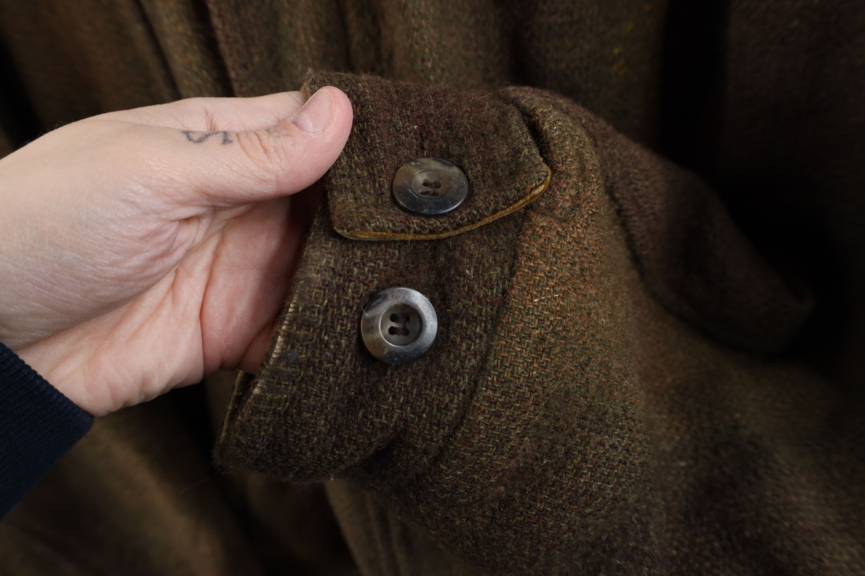 Vintage Vintage 90s Streetwear Back Wool Tweed Quilted Bomber Jacket Size US XL / EU 56 / 4 - 7 Thumbnail