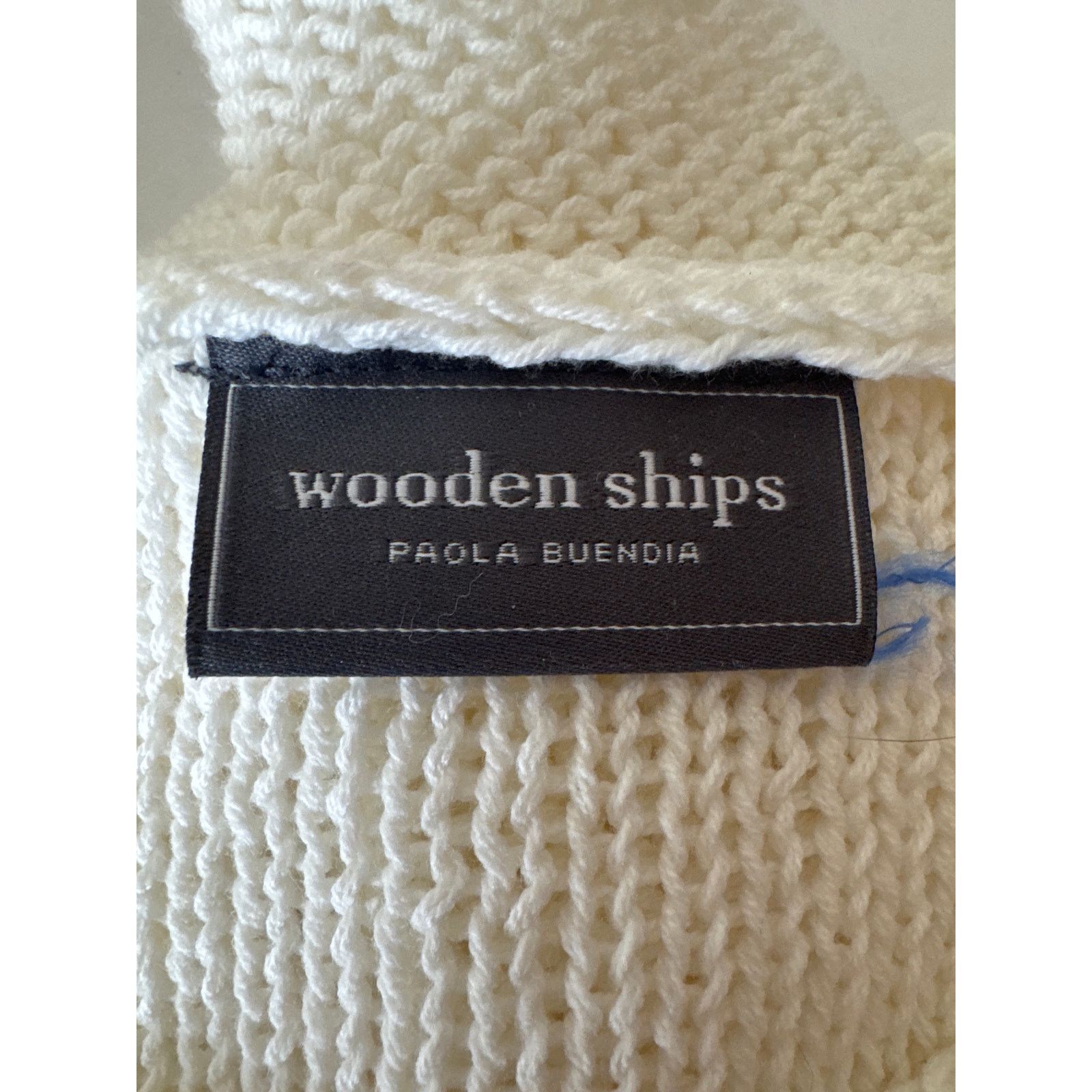 Other WOODEN SHIPS Textured Knit Long Sleeve Sweater White S/M Size S / US 4 / IT 40 - 7 Thumbnail