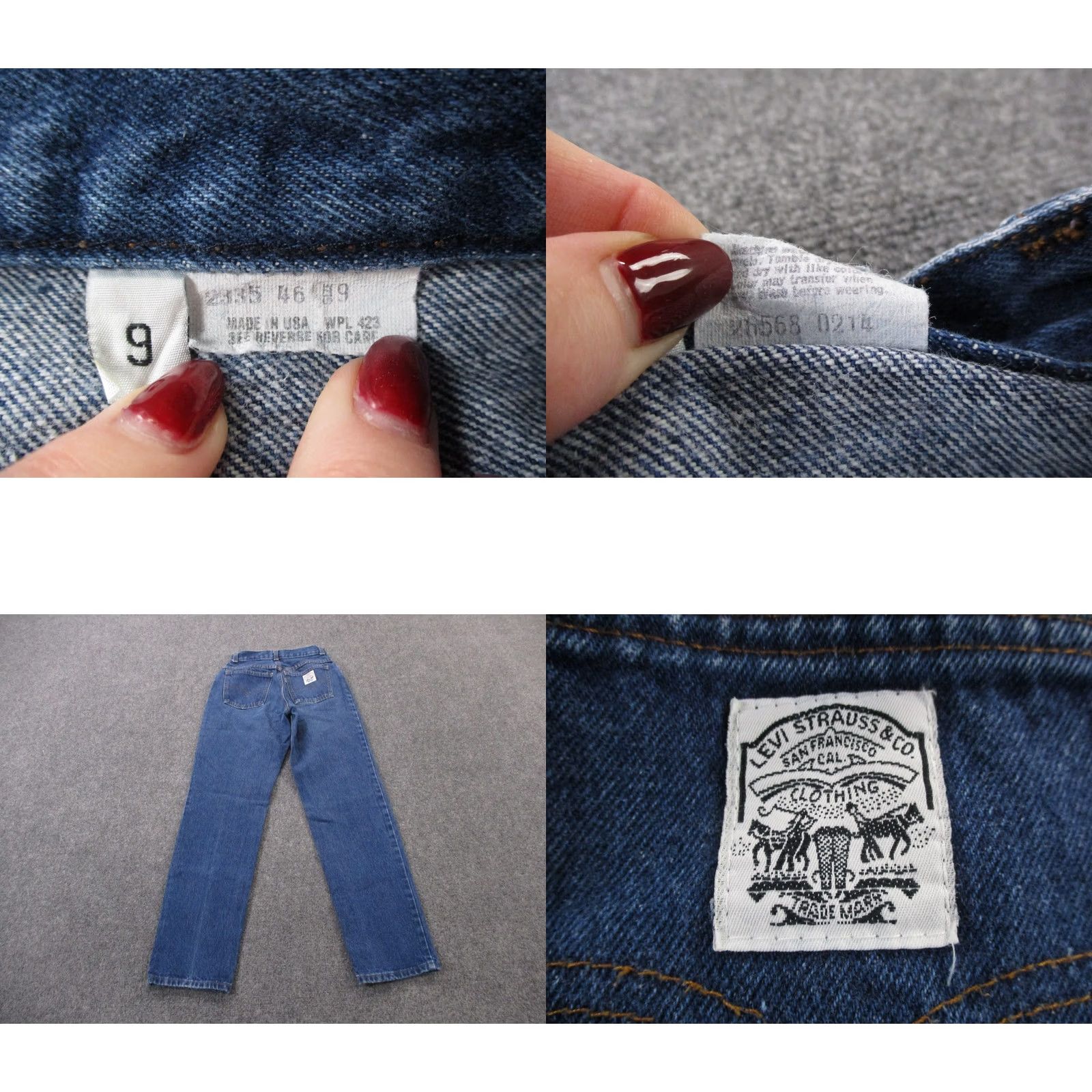 Levi's VINTAGE Levi's Jeans Womens 9 Denim Blue High Rise Slim White Tab USA Made 80s Jeans Women Regular 30in Inseam Blue Size 42" / US 20 - 8 Thumbnail